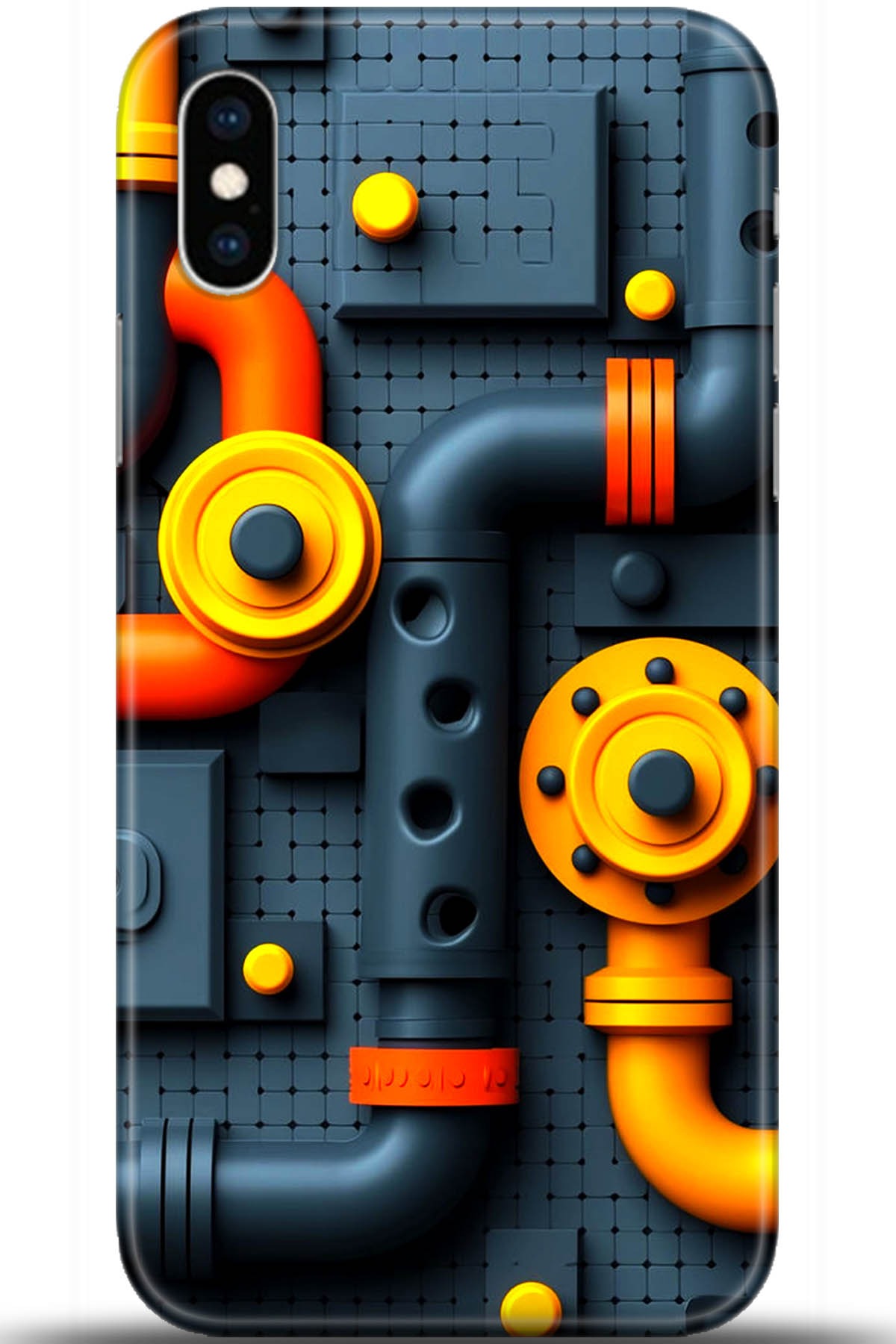 Apple iPhone X Uyumlu Kılıf HD Baskılı Kılıf - Followed Institution 5466