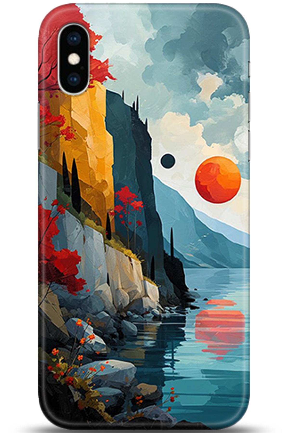 Apple iPhone XS Uyumlu Kılıf HD Baskılı Kılıf - Followed Institution 5368