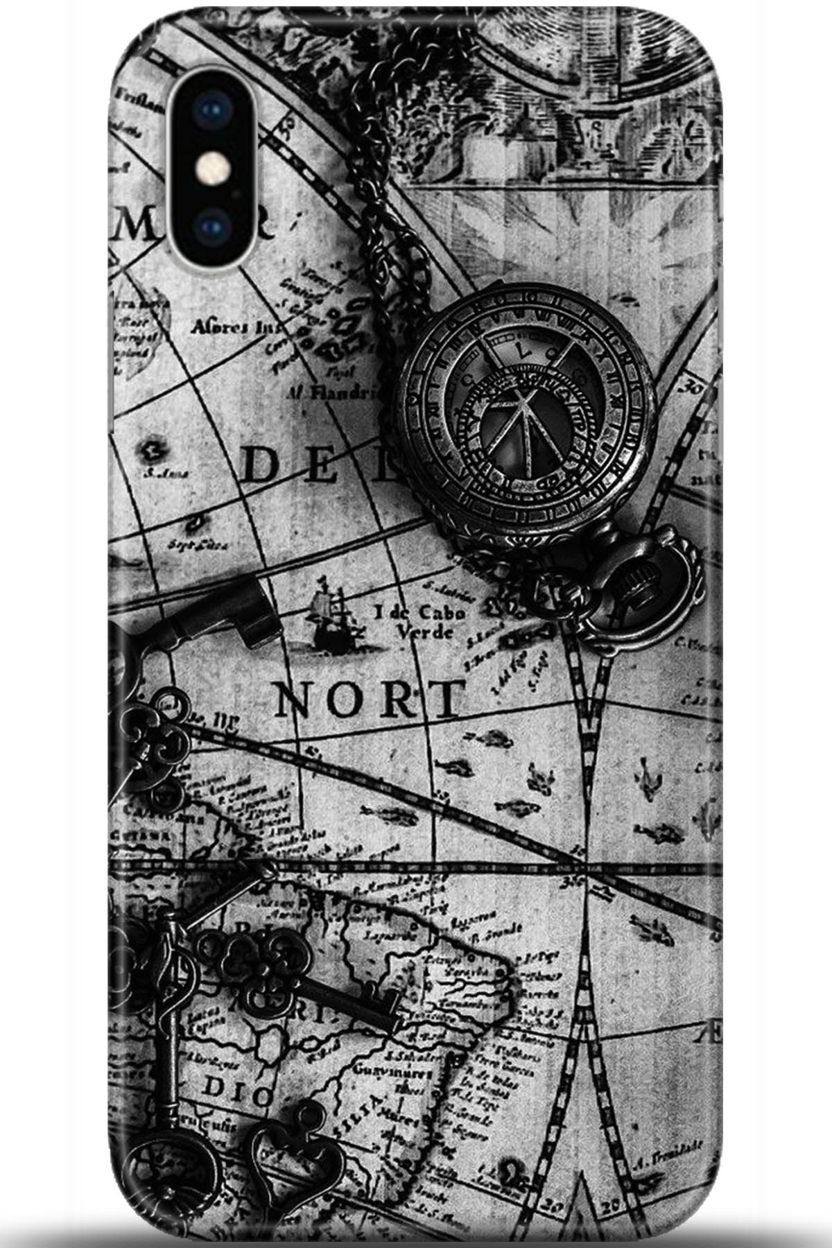 Apple iPhone XS Uyumlu Kılıf HD Baskılı Kılıf - Followed Institution 5381