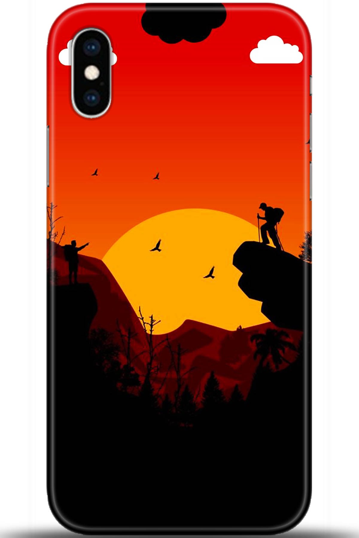 Apple iPhone XS Uyumlu Kılıf HD Baskılı Kılıf - Followed Institution 5407