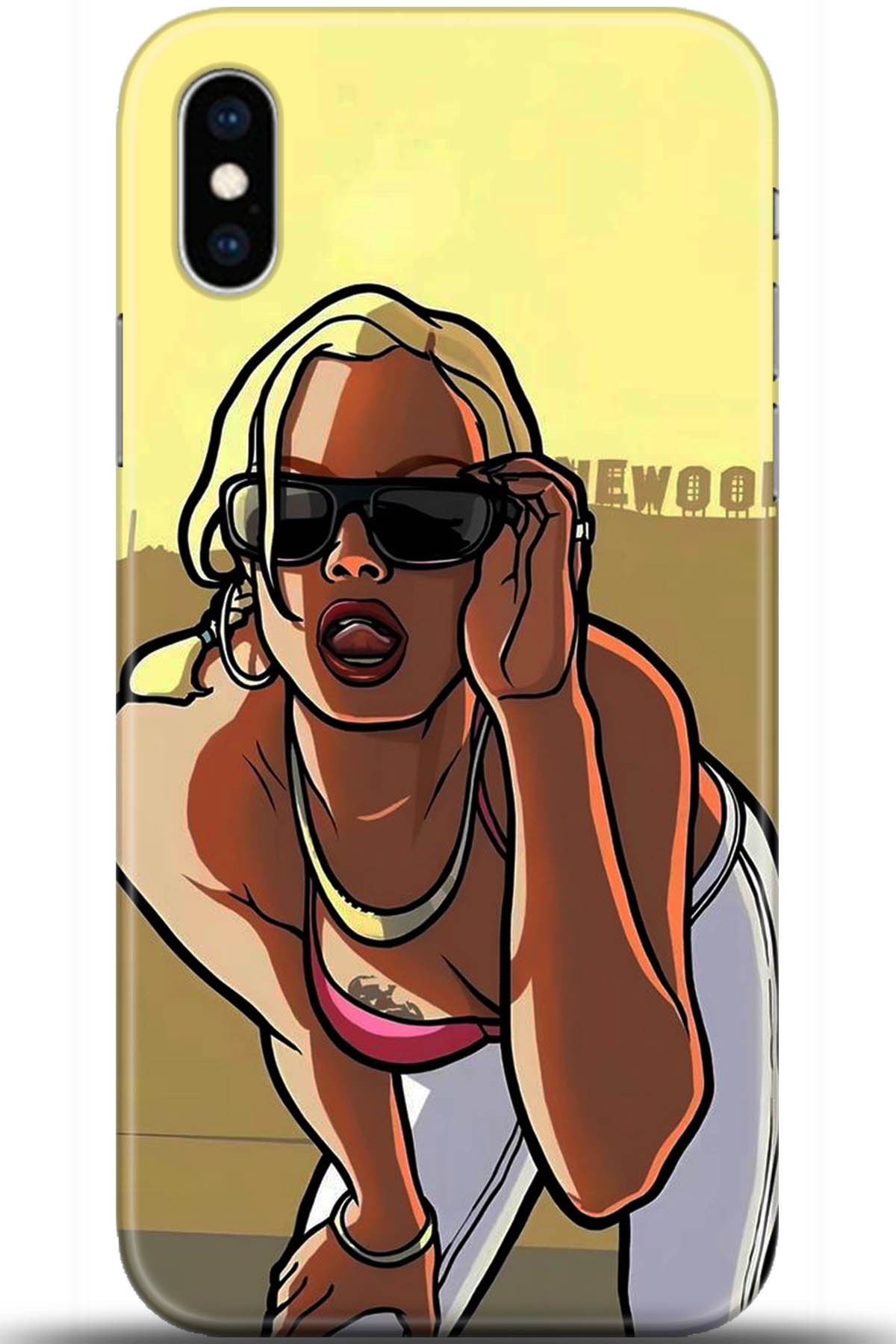 Apple iPhone XS Uyumlu Kılıf HD Baskılı Kılıf - Followed Institution 5412