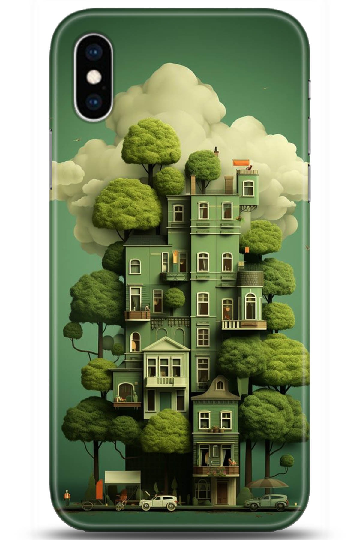 Apple iPhone XS Max Uyumlu Kılıf HD Baskılı Kılıf - Followed Institution 5273