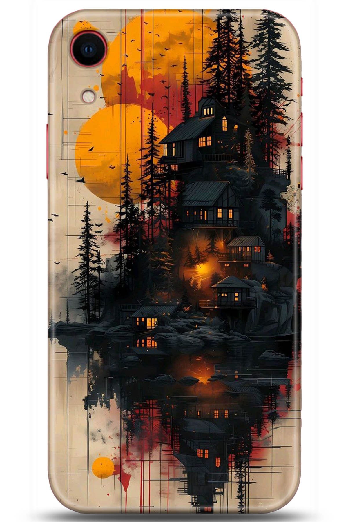 Apple iPhone XR Uyumlu Kılıf HD Baskılı Kılıf - Followed Institution 5292