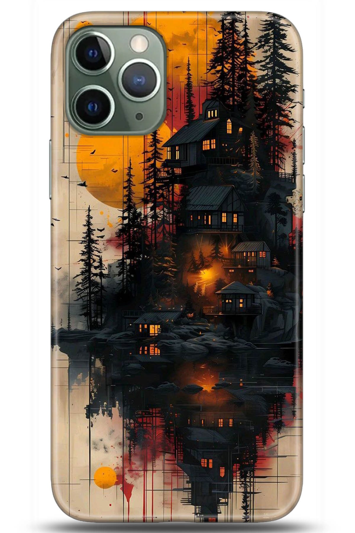 Apple iPhone 11 Pro Uyumlu Kılıf HD Baskılı Kılıf - Followed Institution 5292