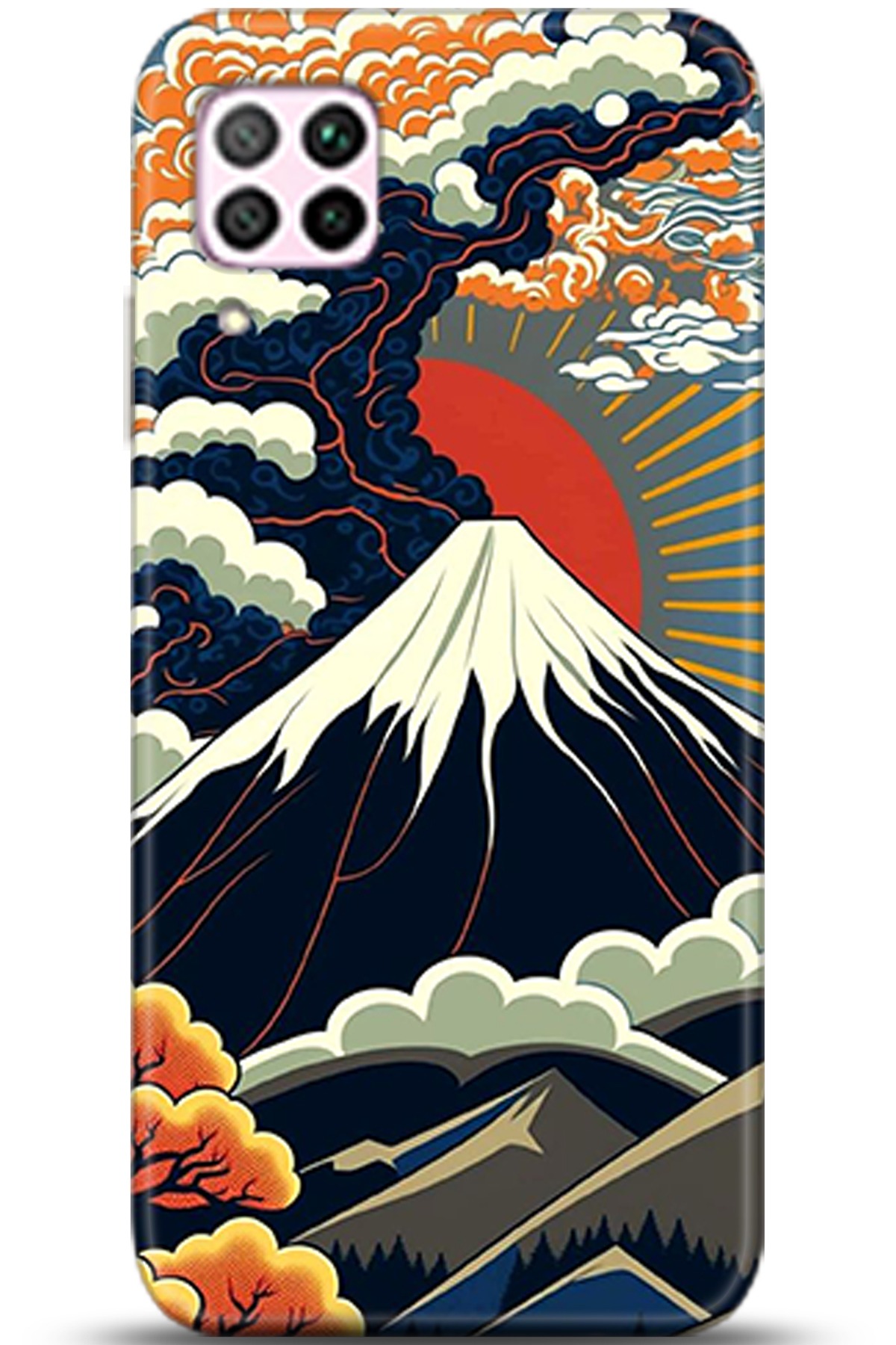 Huawei P40 Lite Uyumlu Kılıf HD Baskılı Kılıf - Followed Institution 5342