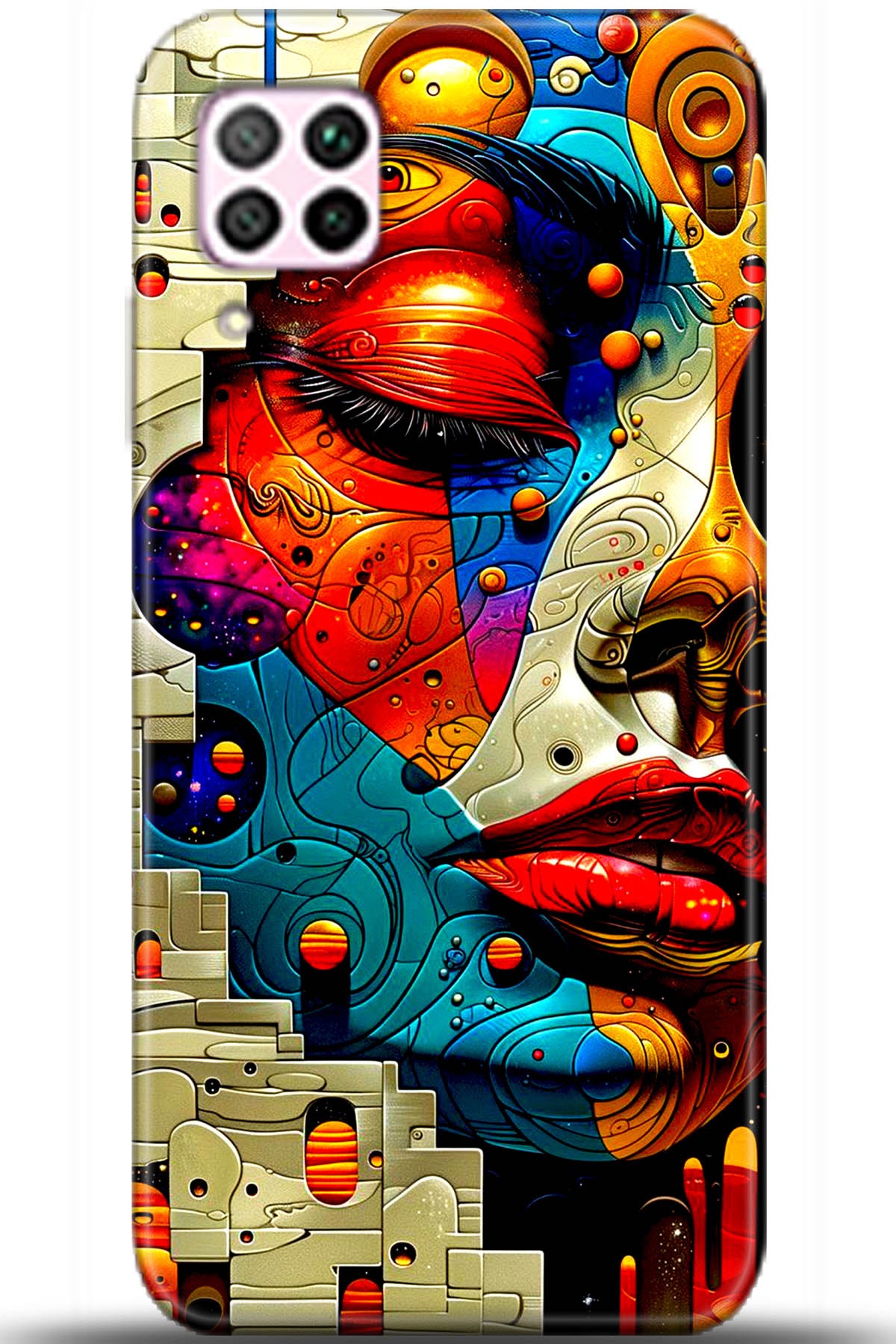 Huawei P40 Lite Uyumlu Kılıf HD Baskılı Kılıf - Followed Institution 5422