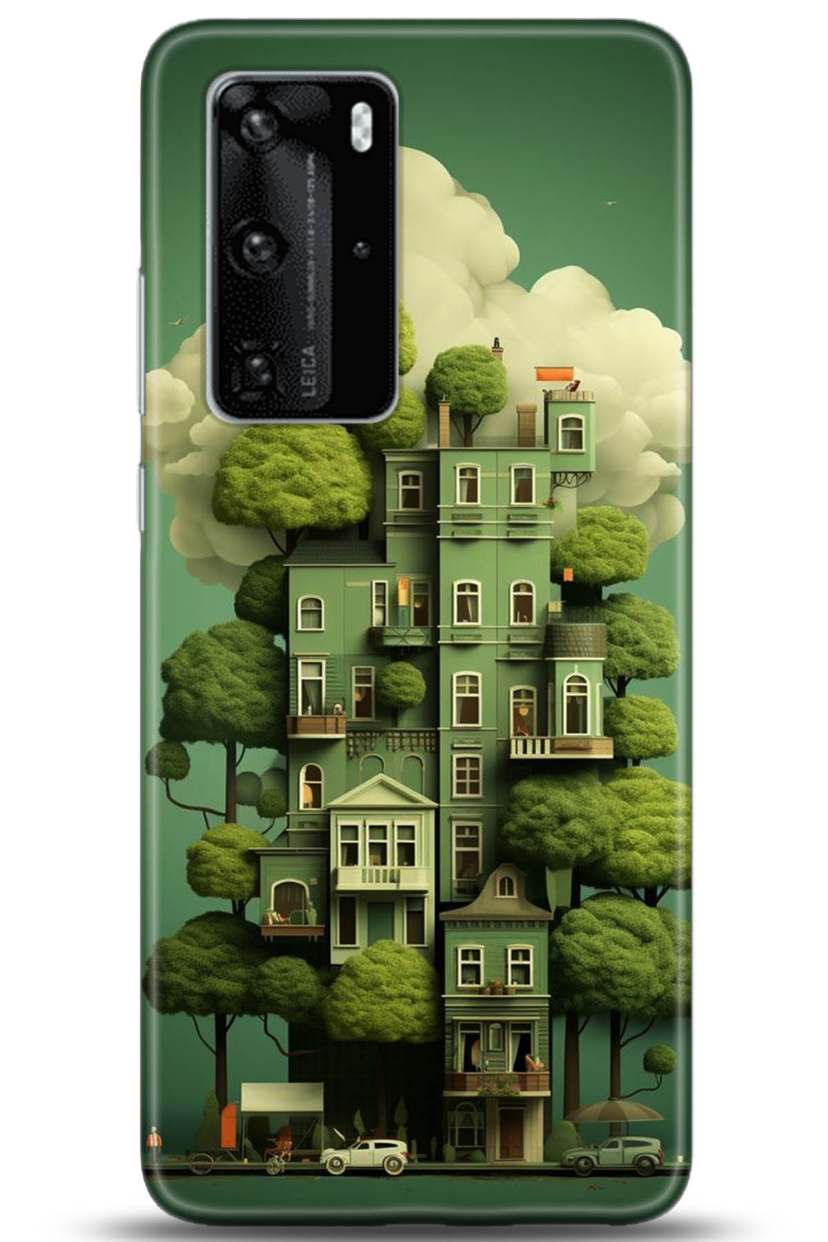 Huawei P40 Pro Uyumlu Kılıf HD Baskılı Kılıf - Followed Institution 5273