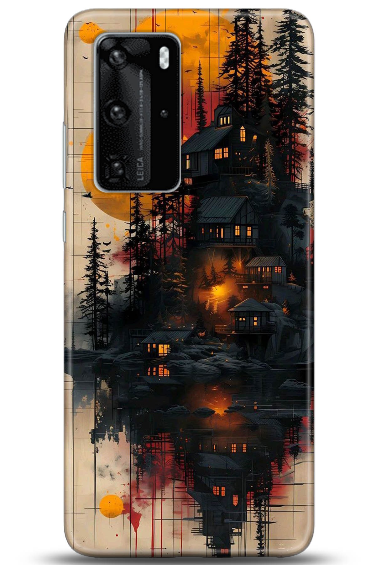 Huawei P40 Pro Uyumlu Kılıf HD Baskılı Kılıf - Followed Institution 5292