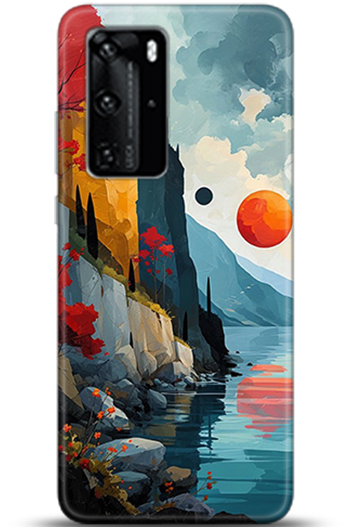 Huawei P40 Pro Uyumlu Kılıf HD Baskılı Kılıf - Followed Institution 5368