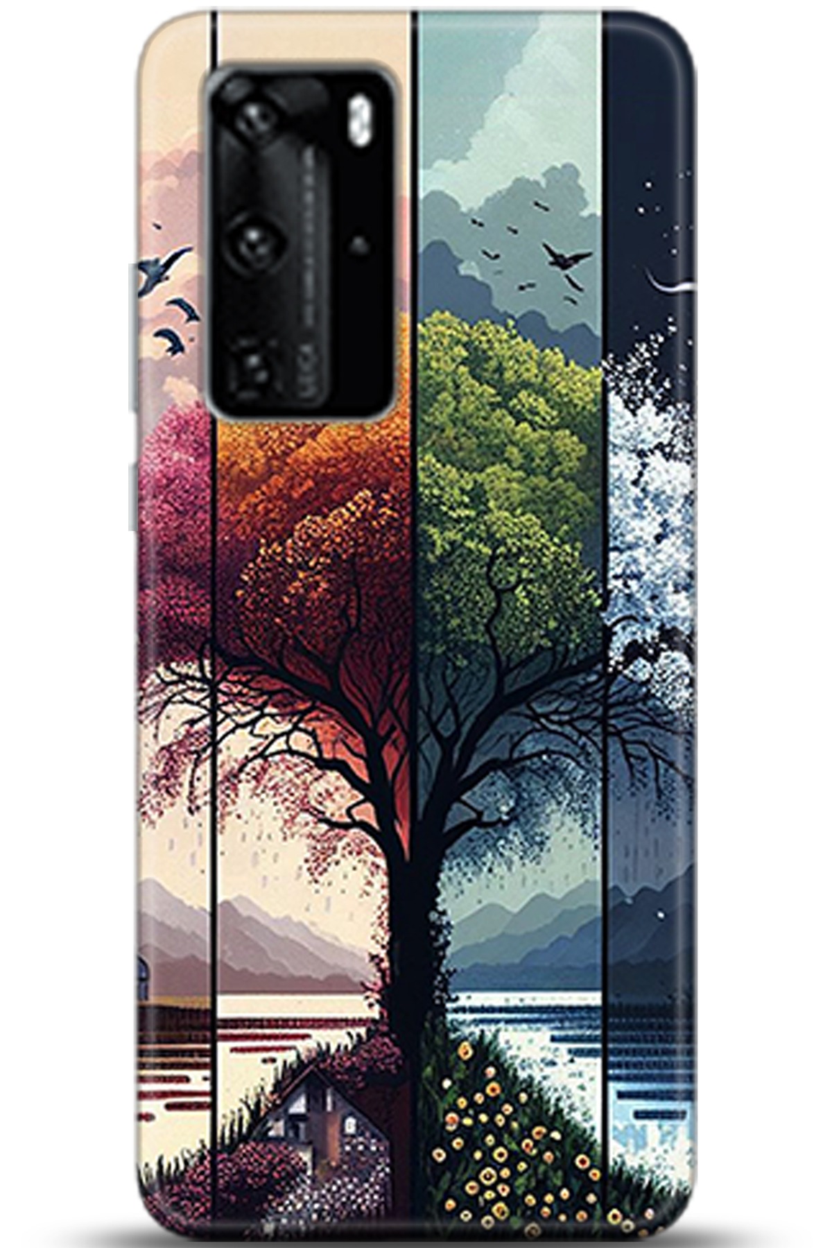Huawei P40 Pro Uyumlu Kılıf HD Baskılı Kılıf - Followed Institution 5369