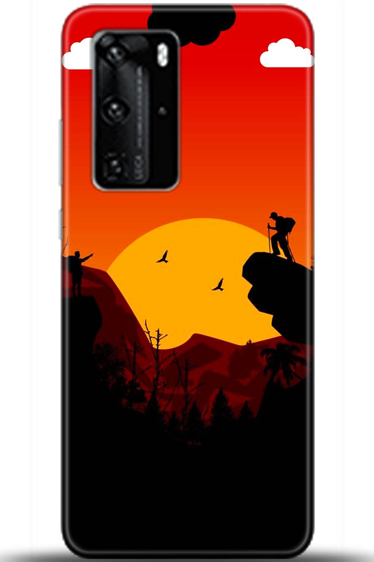 Huawei P40 Pro Uyumlu Kılıf HD Baskılı Kılıf - Followed Institution 5407