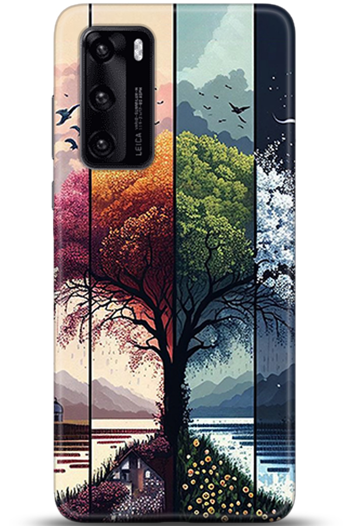 Huawei P40 Uyumlu Kılıf HD Baskılı Kılıf - Followed Institution 5369