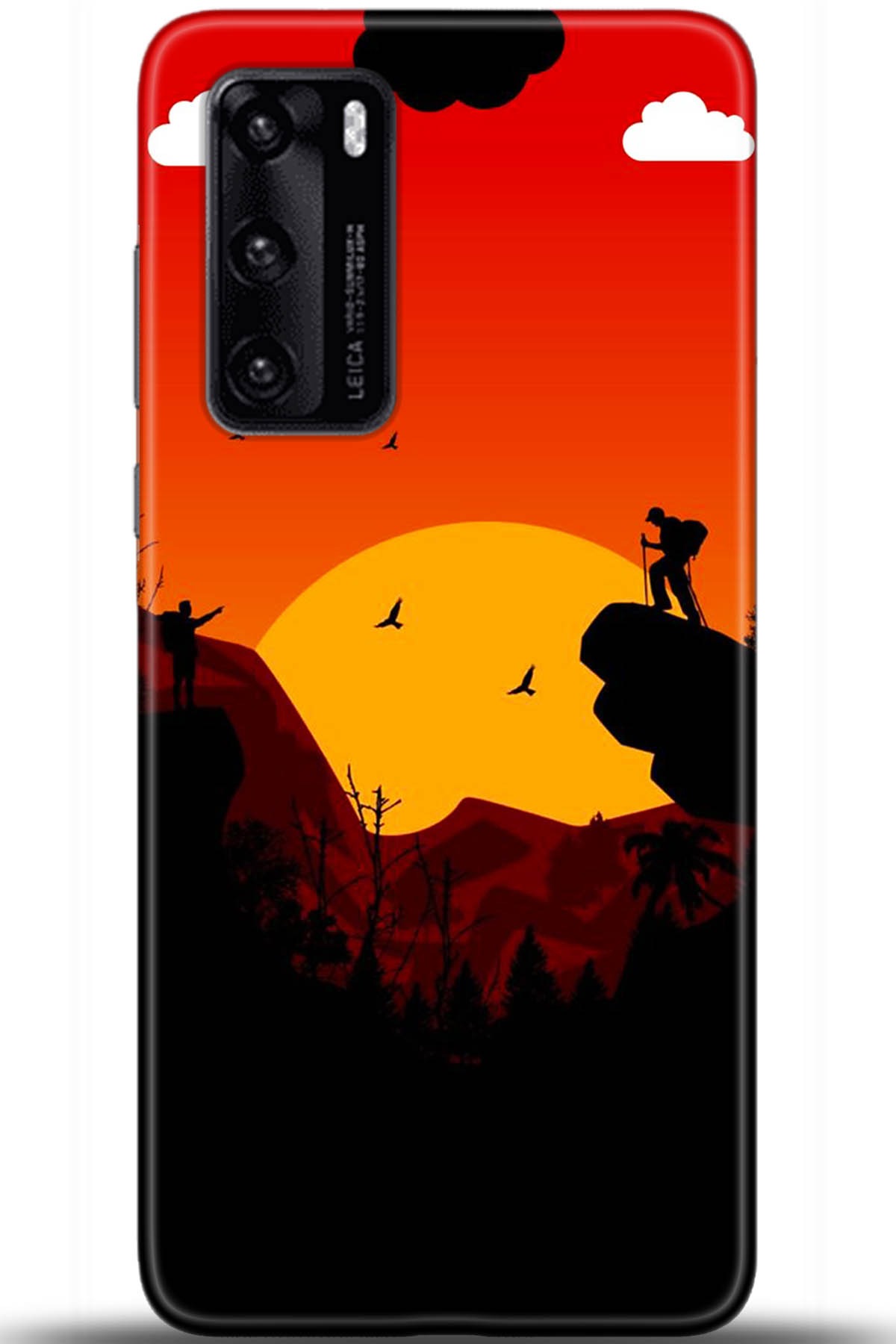Huawei P40 Uyumlu Kılıf HD Baskılı Kılıf - Followed Institution 5407