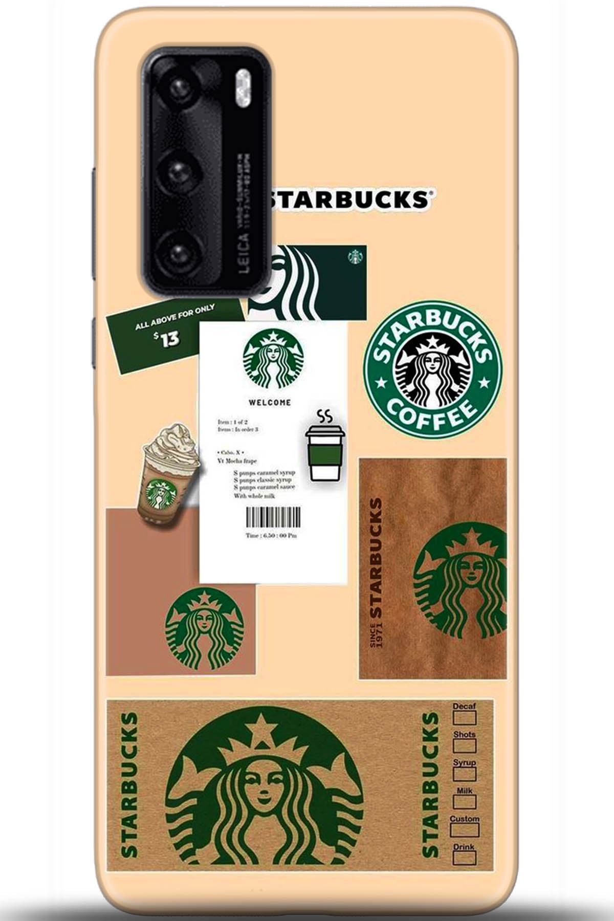 Huawei P40 Uyumlu Kılıf HD Baskılı Kılıf - Followed Institution 5470