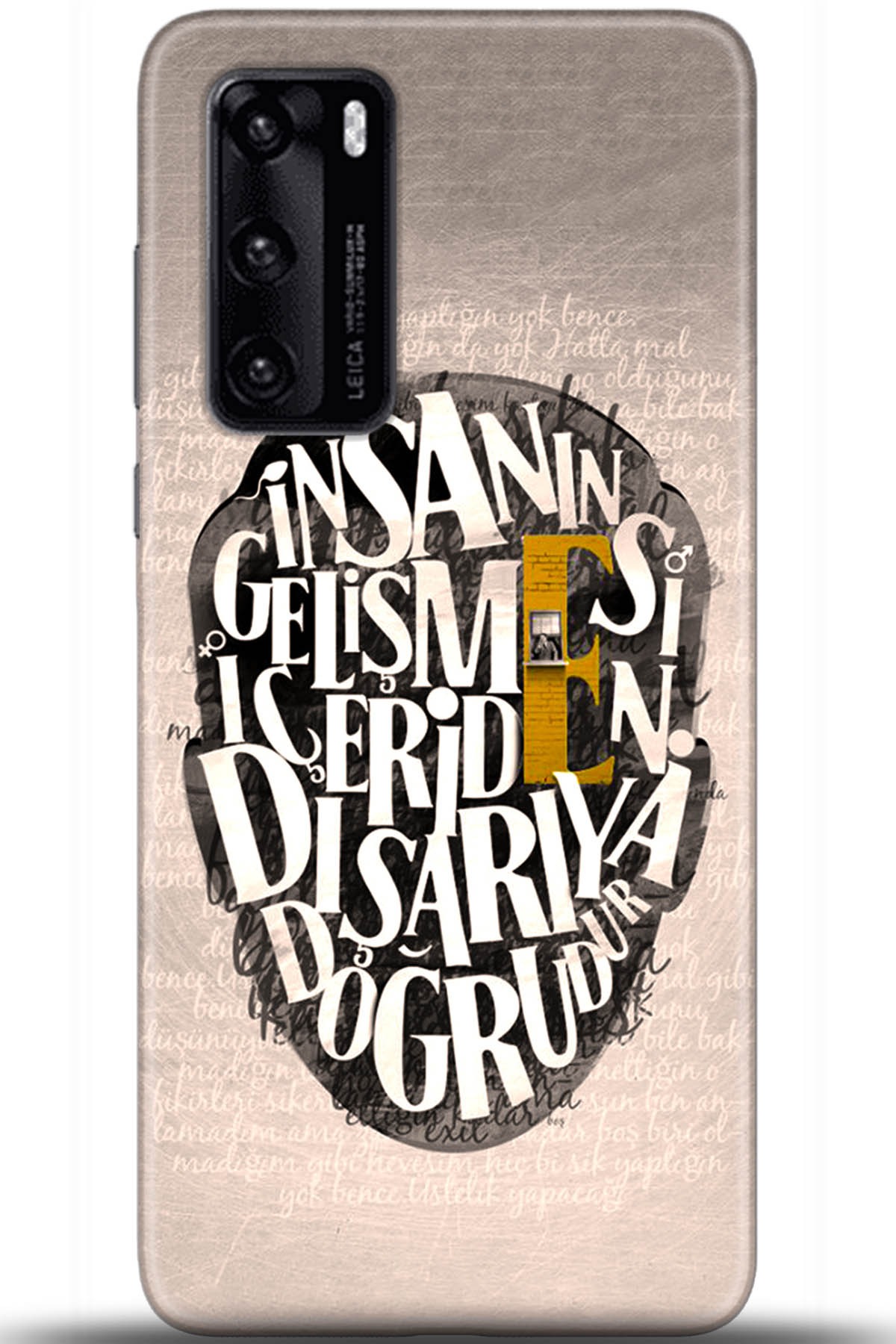 Huawei P40 Uyumlu Kılıf HD Baskılı Kılıf - Followed Institution 5587