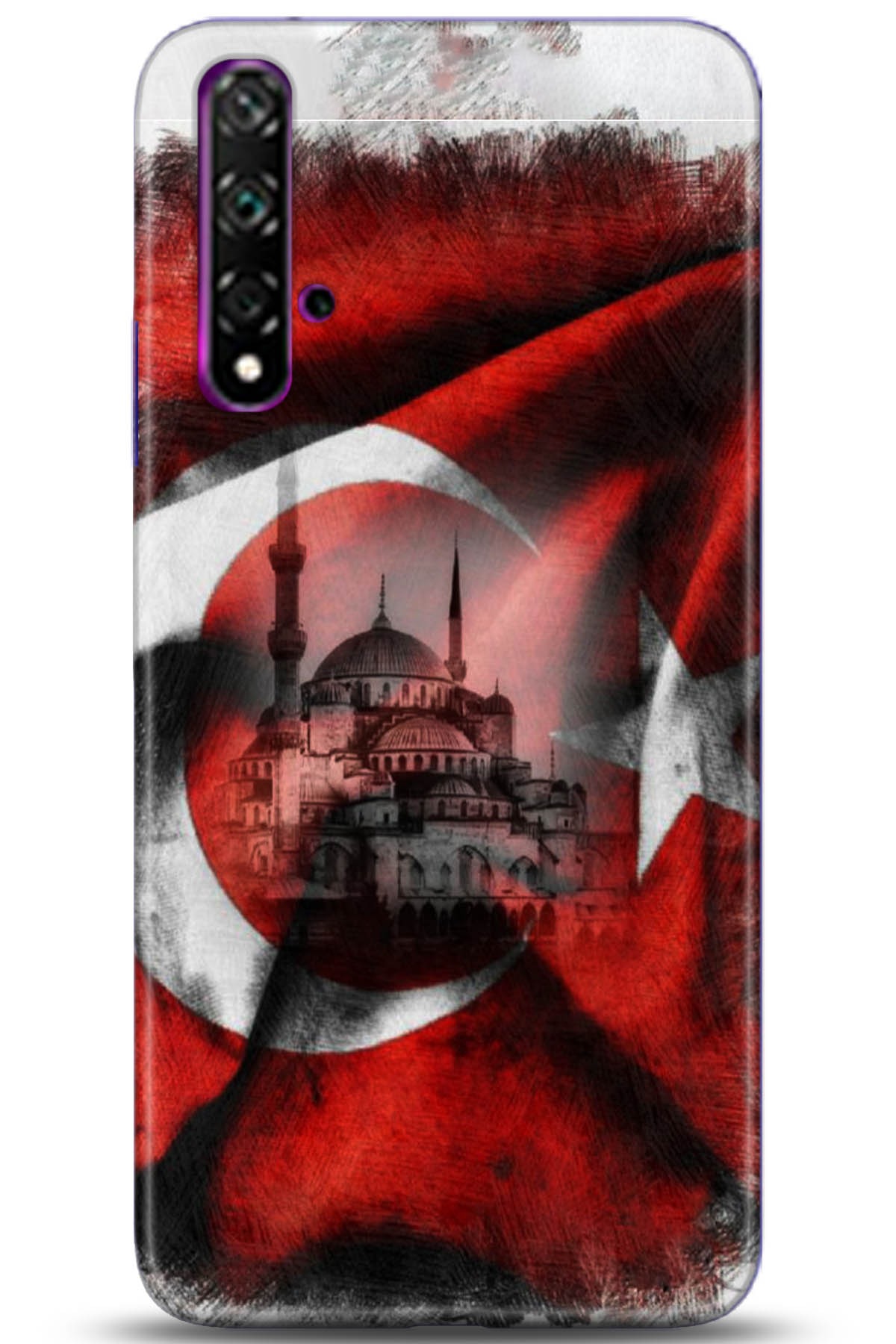 Huawei Nova 5T Uyumlu Kılıf HD Baskılı Kılıf - Followed Institution 5178