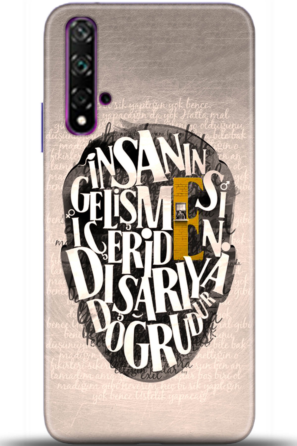 Huawei Nova 5T Uyumlu Kılıf HD Baskılı Kılıf - Followed Institution 5587