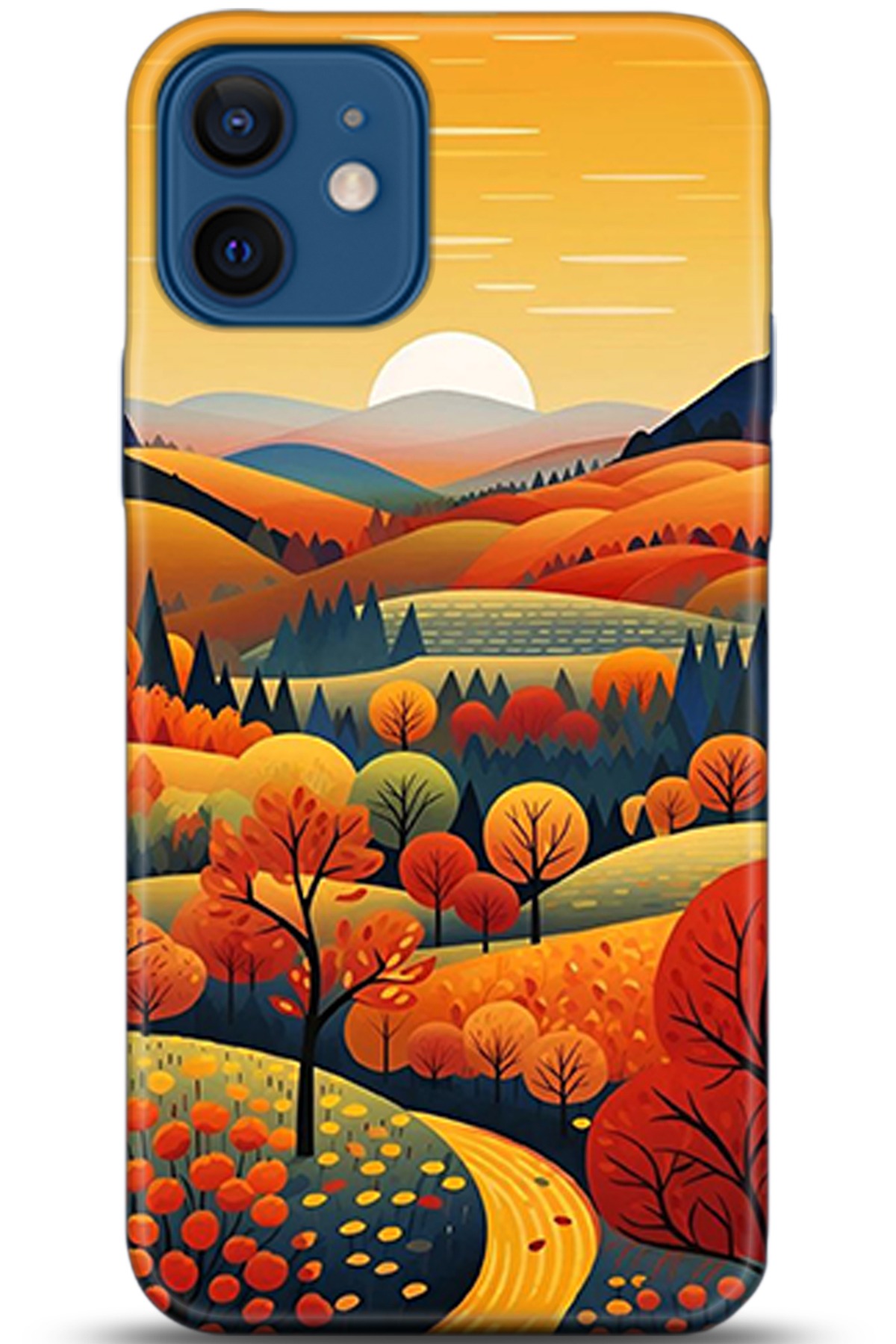 Apple iPhone 12 Mini Kılıf HD Baskılı Kılıf - Followed Institution 5356