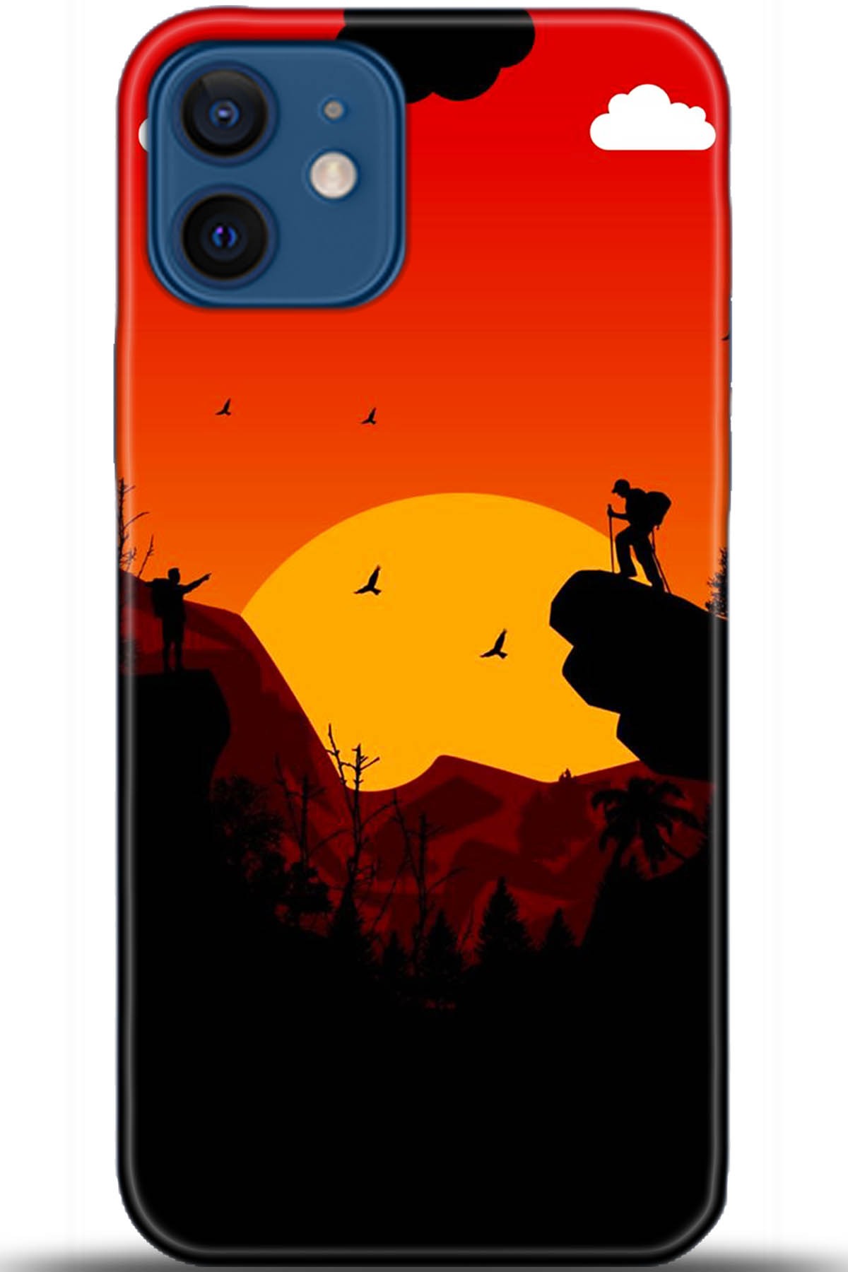 Apple iPhone 12 Mini Kılıf HD Baskılı Kılıf - Followed Institution 5407