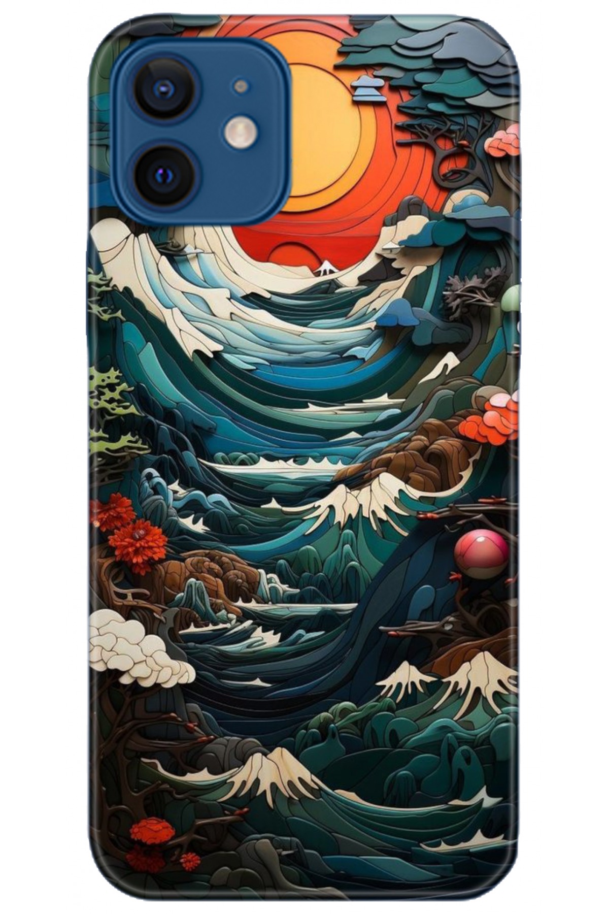 Apple iPhone 12 Mini Uyumlu Kılıf HD Baskılı Kılıf - Followed Institution 5009