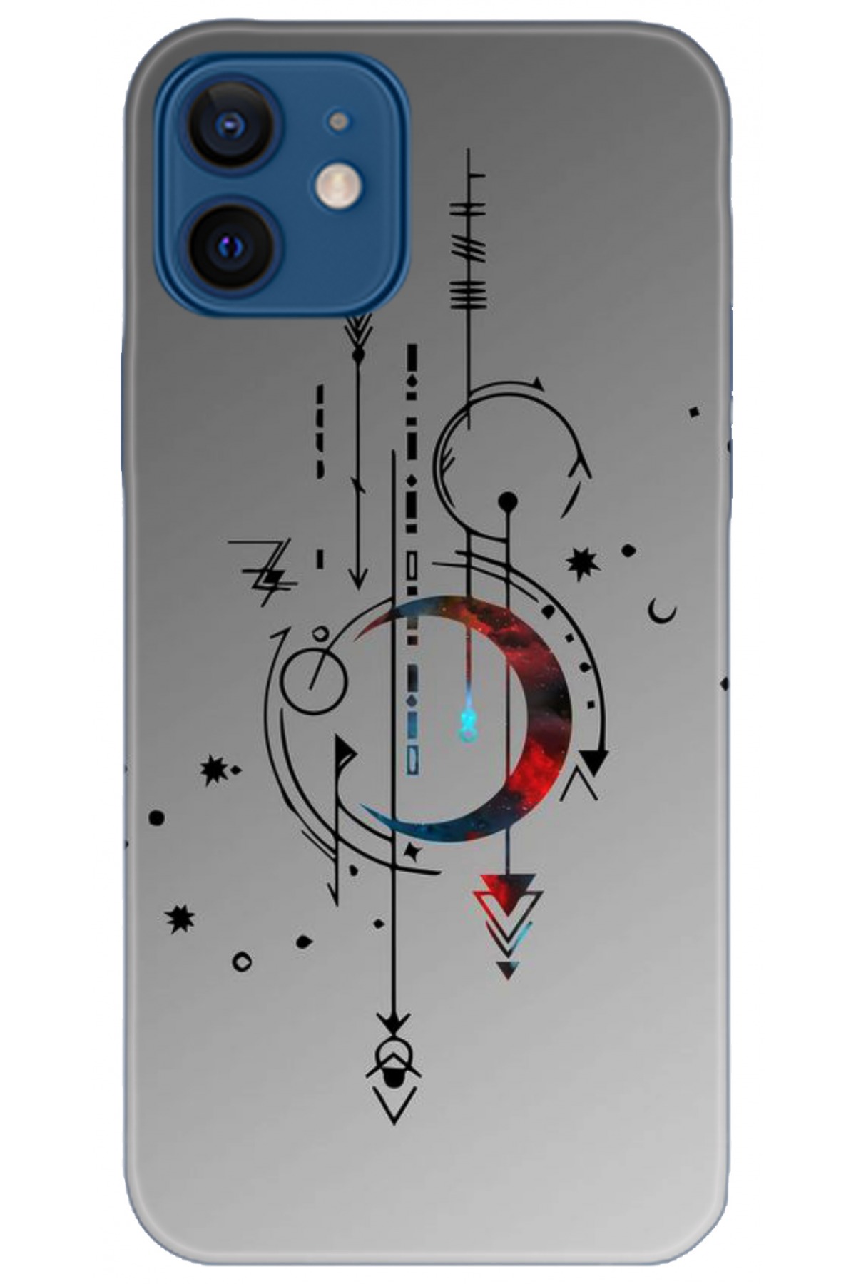 Apple iPhone 12 Mini Uyumlu Kılıf HD Baskılı Kılıf - Followed Institution 5182