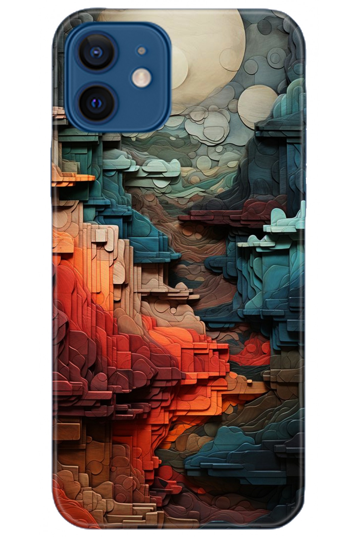 Apple iPhone 12 Mini Uyumlu Kılıf HD Baskılı Kılıf - Followed Institution 5218