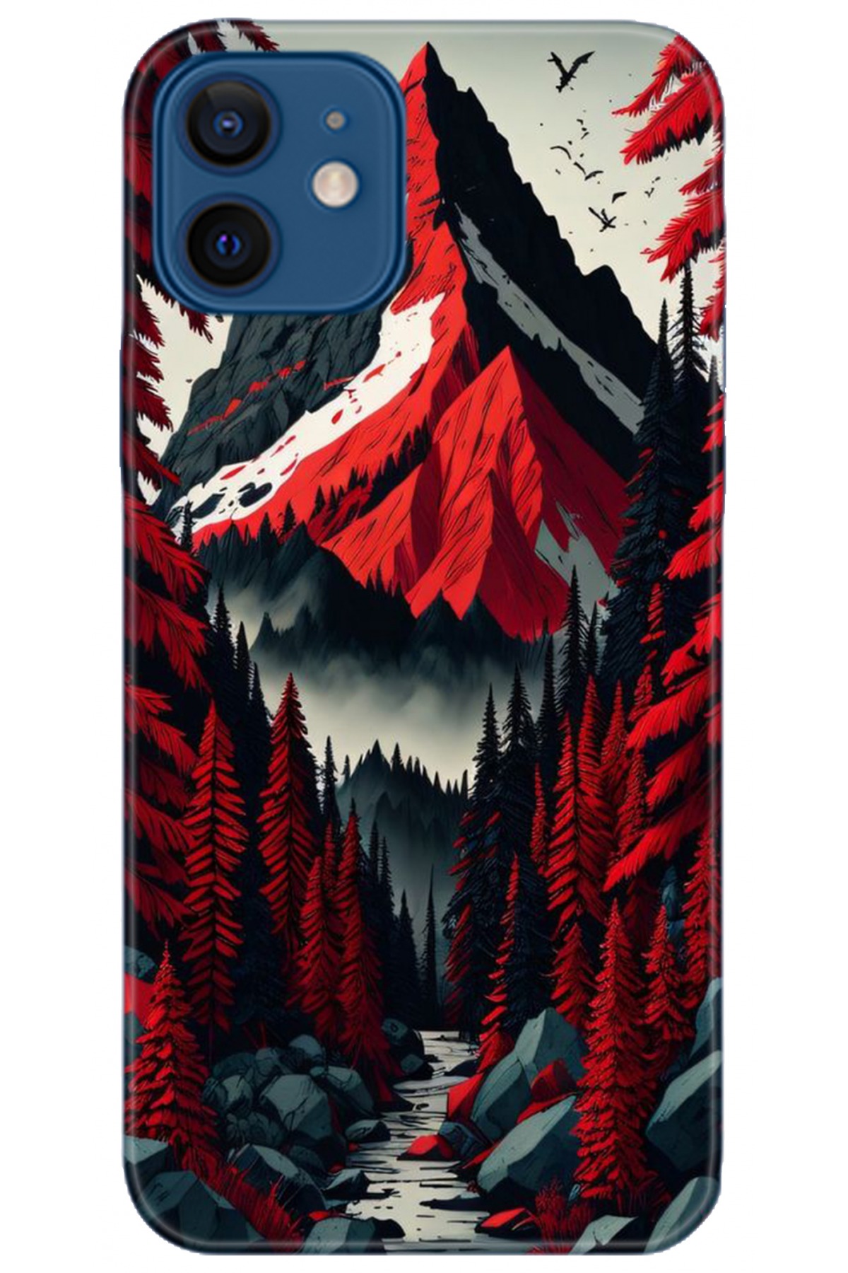 Apple iPhone 12 6.1inç Kılıf HD Baskılı Kılıf - Followed Institution 5196