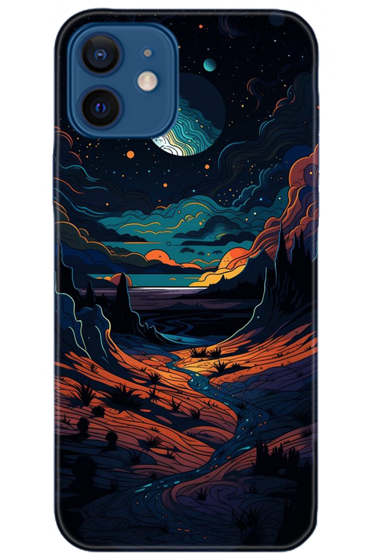 Apple iPhone 12 6.1inç Kılıf HD Baskılı Kılıf - Followed Institution 5275