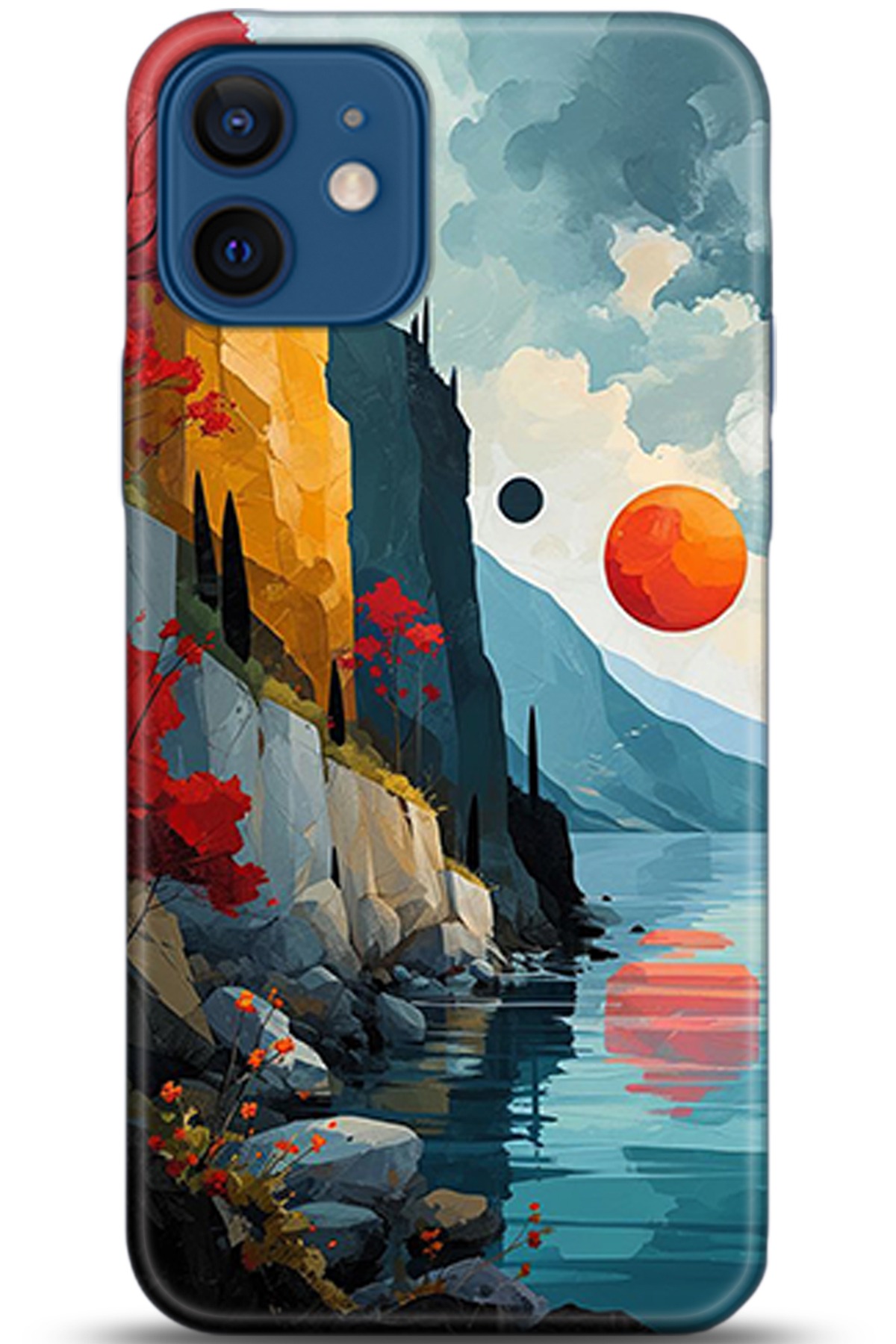 Apple iPhone 12 6.1inç Kılıf HD Baskılı Kılıf - Followed Institution 5368