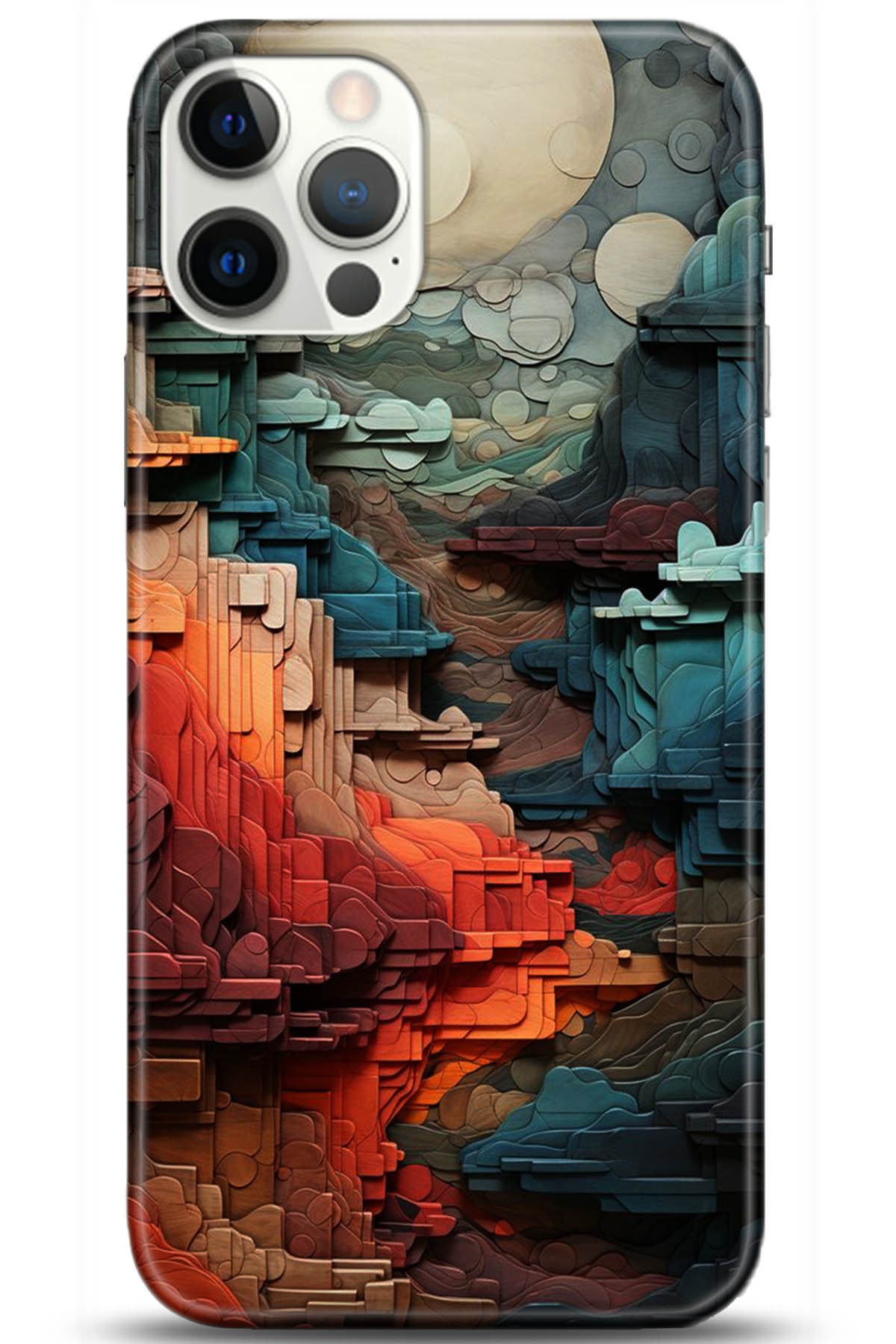 Apple iPhone 12 Pro Max 6.7inç Uyumlu Kılıf HD Baskılı Kılıf - Followed Institution 5218