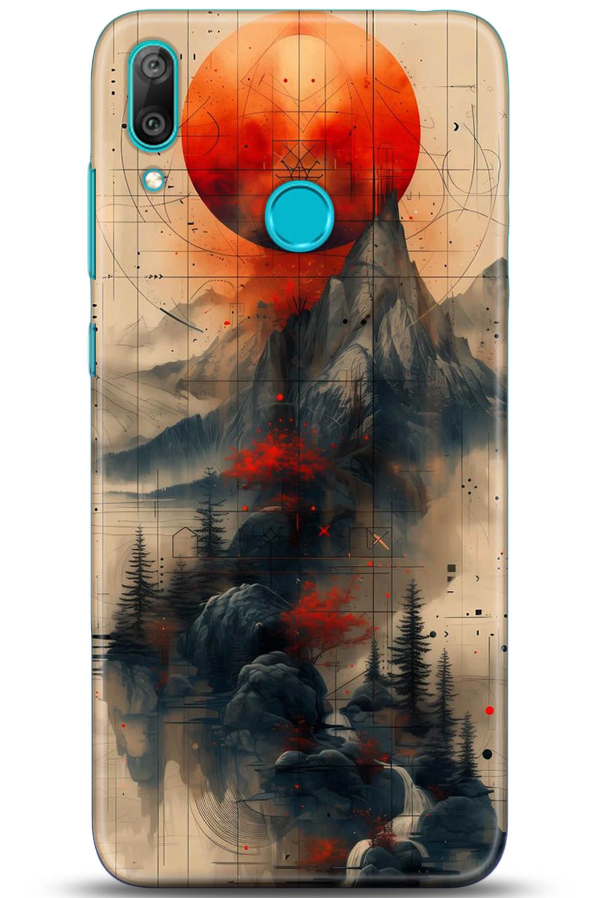 Huawei Y7 2019 Uyumlu Kılıf HD Baskılı Kılıf - Followed Institution 5244