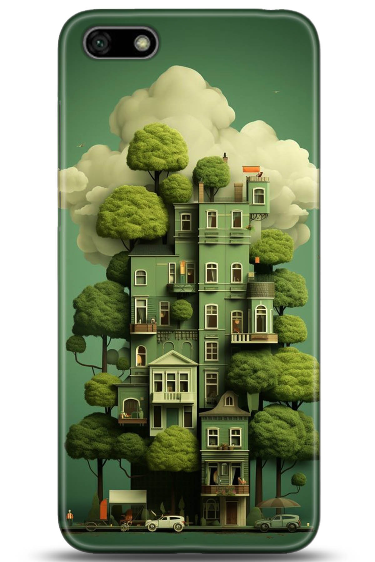 Huawei Y5 2018 Uyumlu Kılıf HD Baskılı Kılıf - Followed Institution 5273