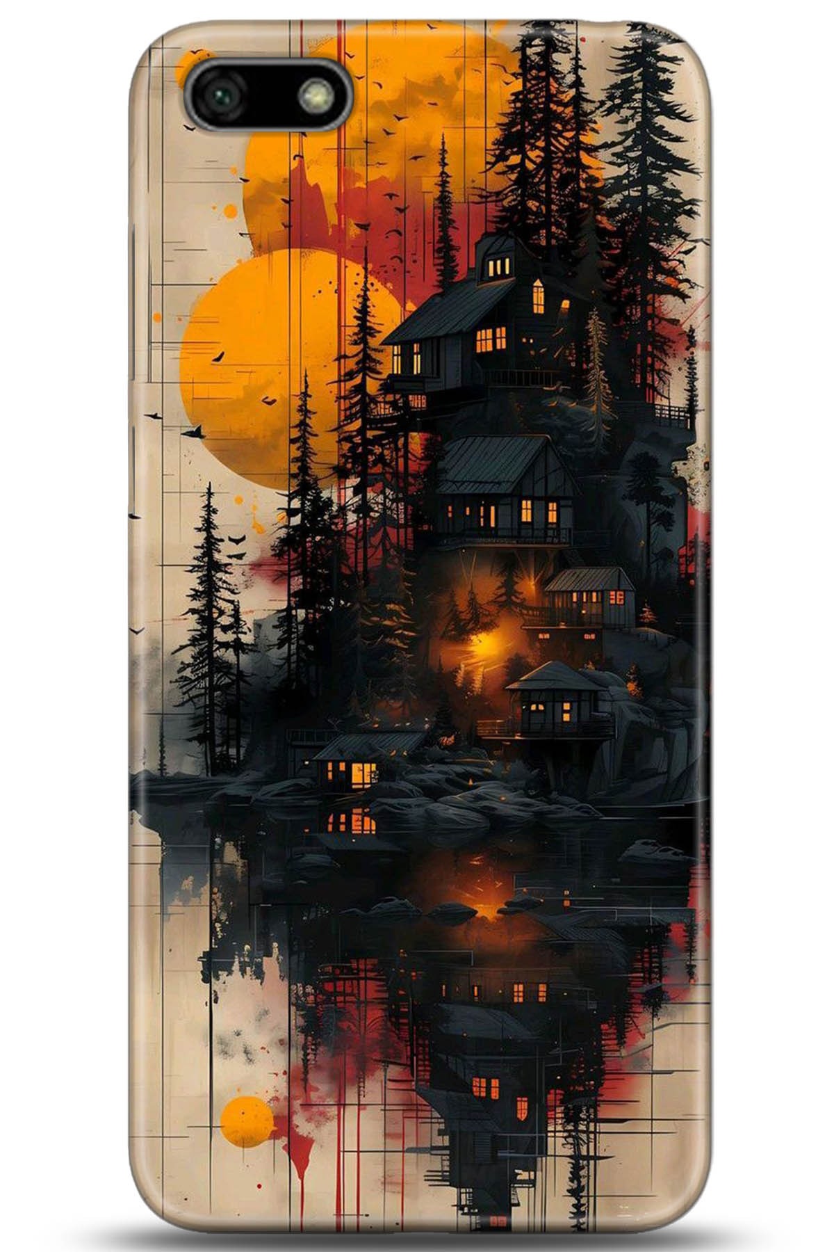 Huawei Y5 2018 Uyumlu Kılıf HD Baskılı Kılıf - Followed Institution 5292