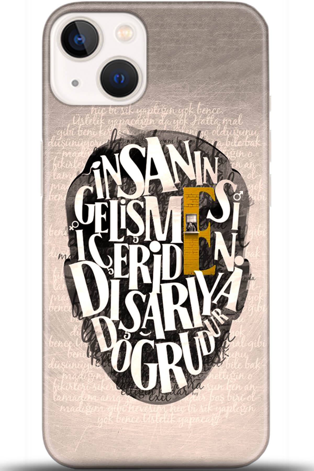 Apple iPhone 13 Kılıf HD Baskılı Kılıf - Followed Institution 5587