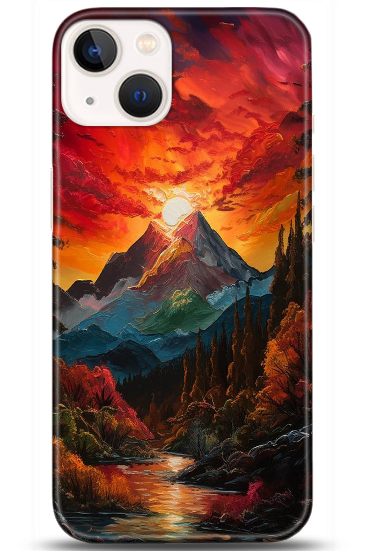 Apple iPhone 13 Mini Kılıf HD Baskılı Kılıf - Followed Institution 5224