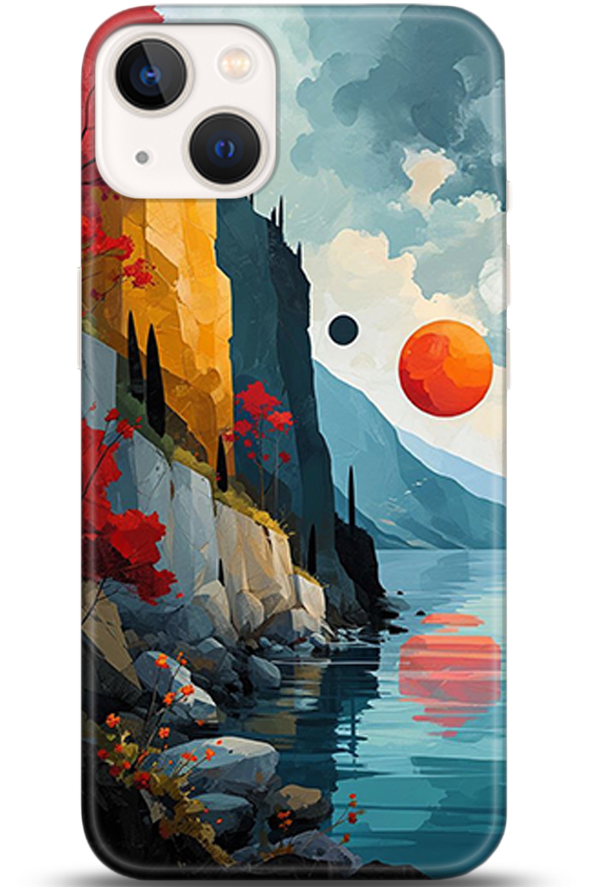 Apple iPhone 13 Mini Kılıf HD Baskılı Kılıf - Followed Institution 5368