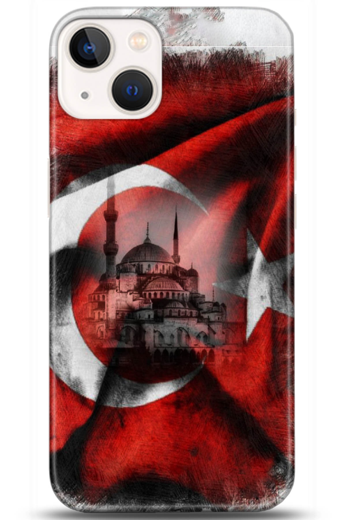 Apple iPhone 13 Mini Uyumlu Kılıf HD Baskılı Kılıf - Followed Institution 5178