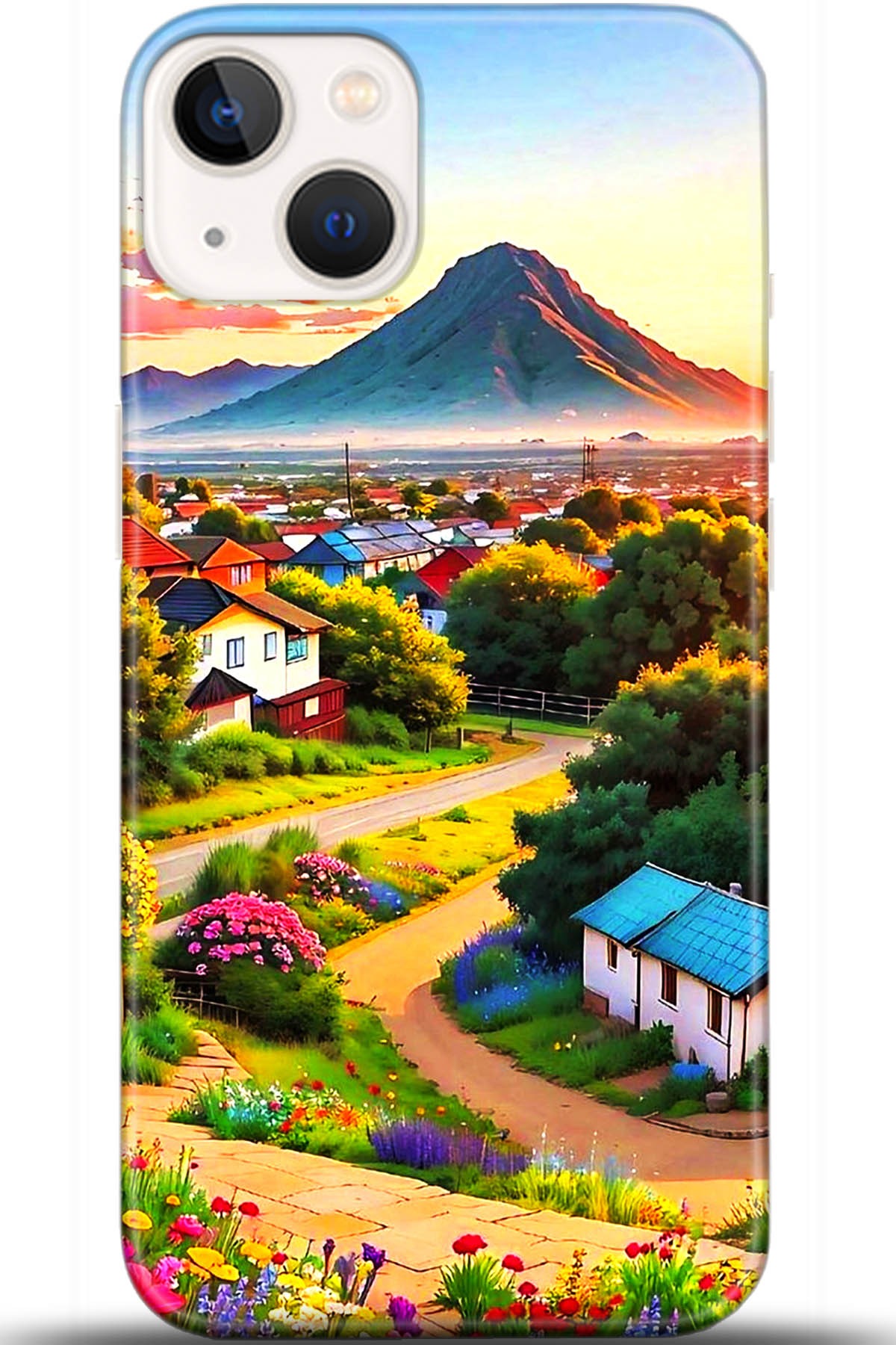 Apple iPhone 13 Mini Uyumlu Kılıf HD Baskılı Kılıf - Followed Institution 5605