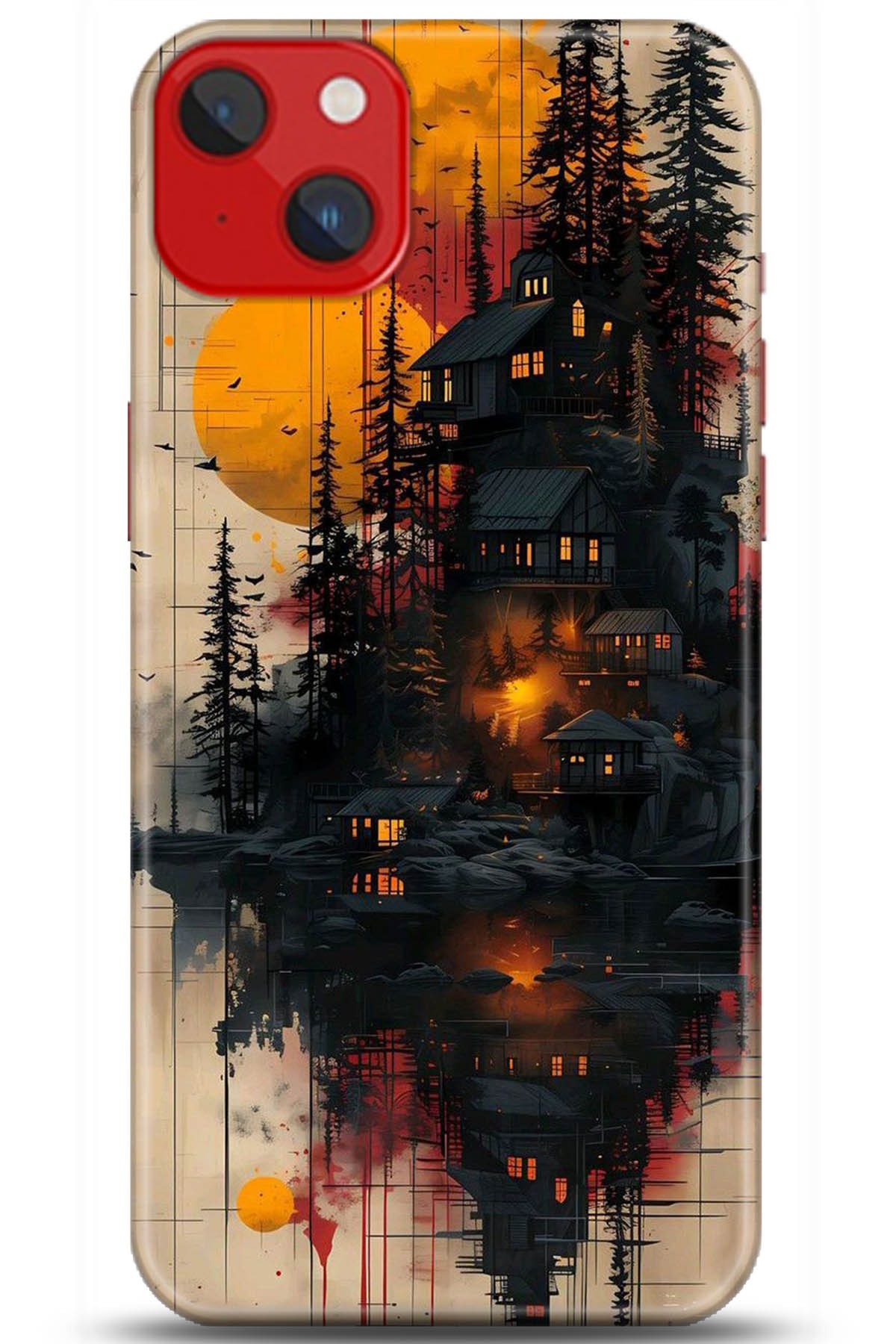 Apple iPhone 14 Kılıf HD Baskılı Kılıf - Followed Institution 5292