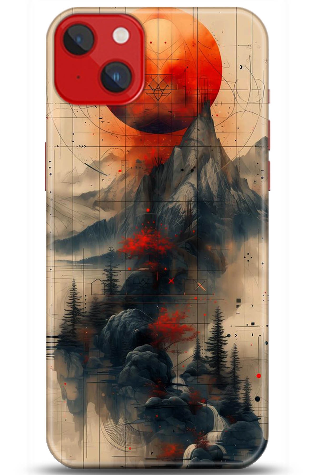 Apple iPhone 14 Plus Uyumlu Kılıf HD Baskılı Kılıf - Followed Institution 5244