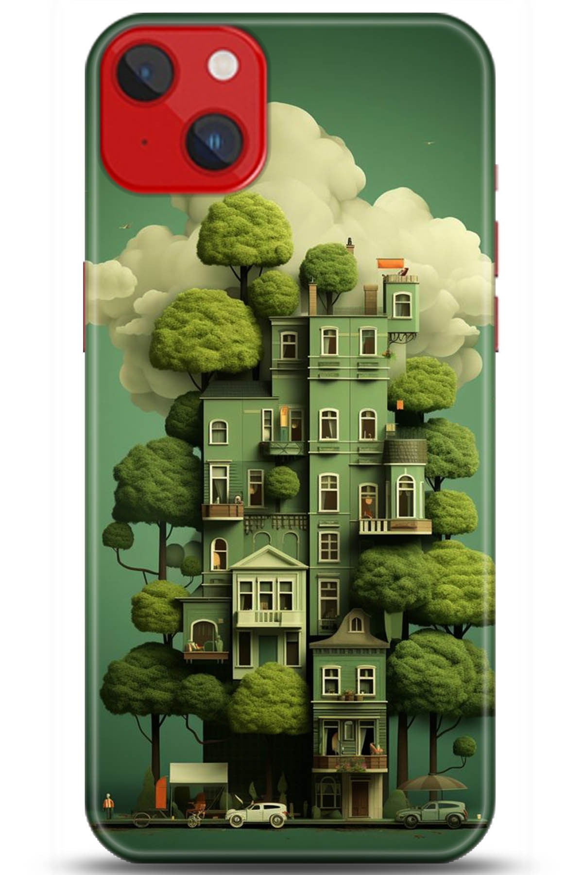 Apple iPhone 14 Plus Uyumlu Kılıf HD Baskılı Kılıf - Followed Institution 5273