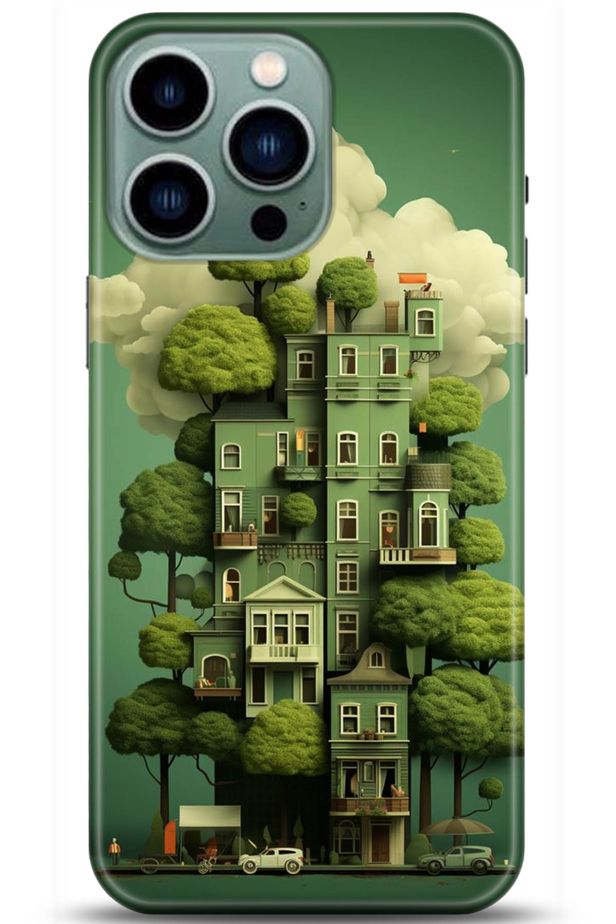 Apple iPhone 14 Pro Uyumlu Kılıf HD Baskılı Kılıf - Followed Institution 5273