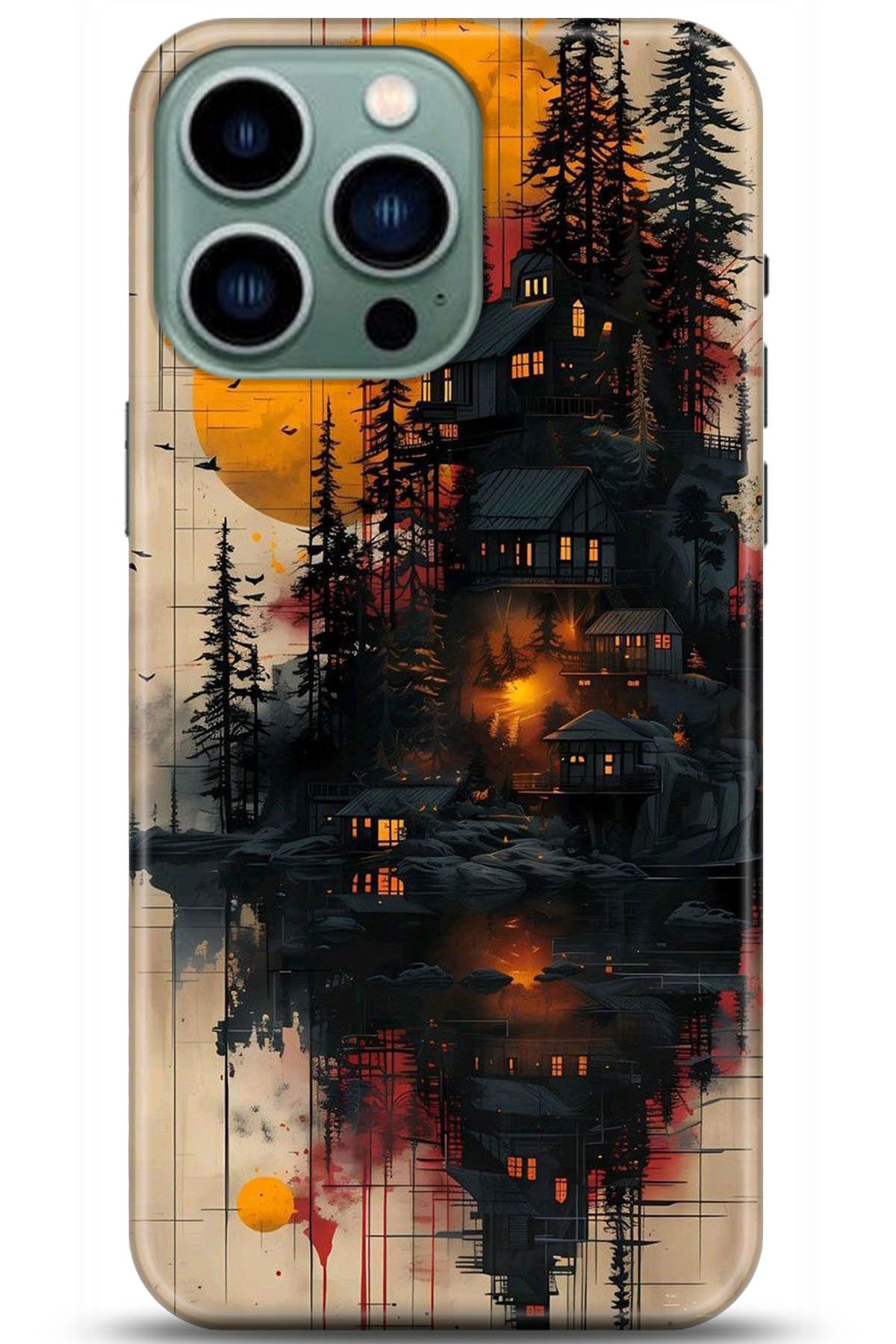 Apple iPhone 14 Pro Uyumlu Kılıf HD Baskılı Kılıf - Followed Institution 5292