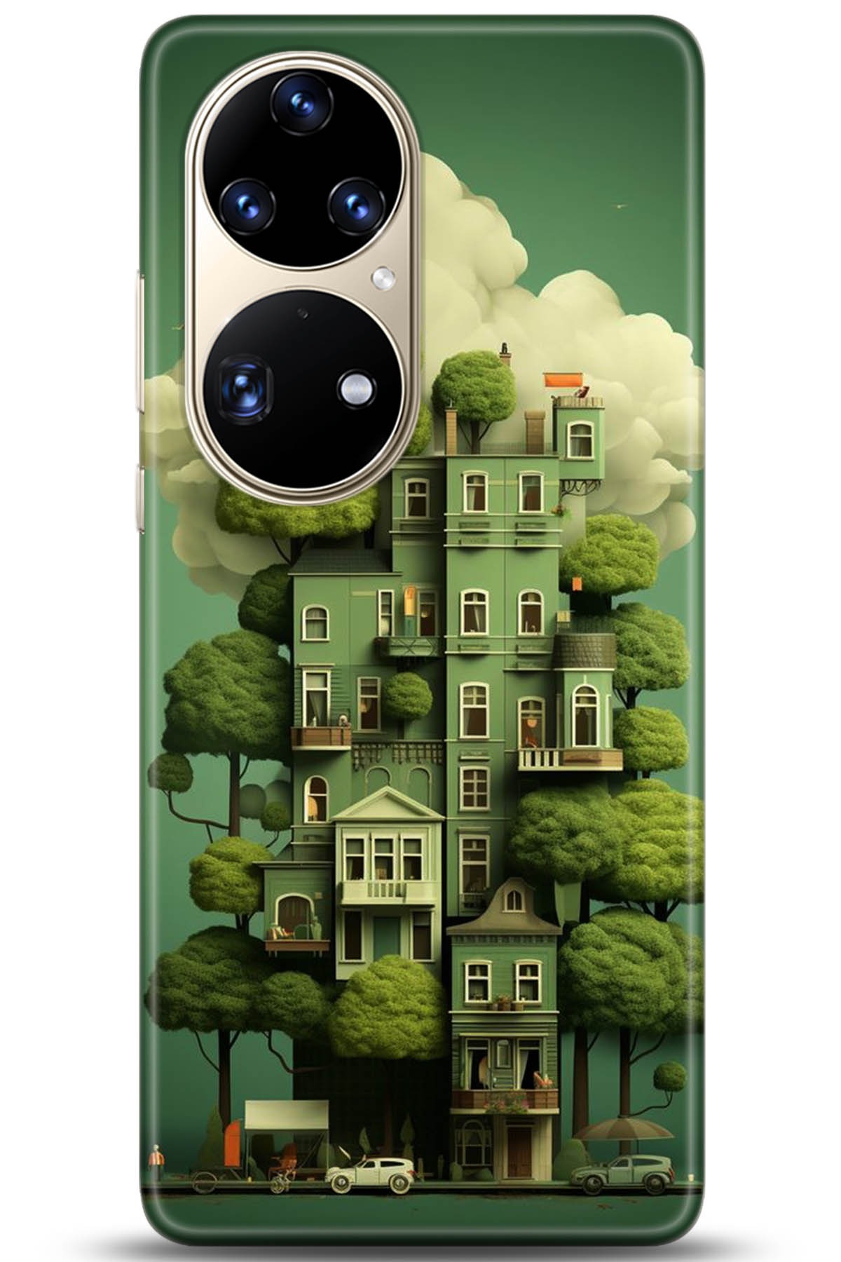 Huawei P50 Pro Uyumlu Kılıf HD Baskılı Kılıf - Followed Institution 5273