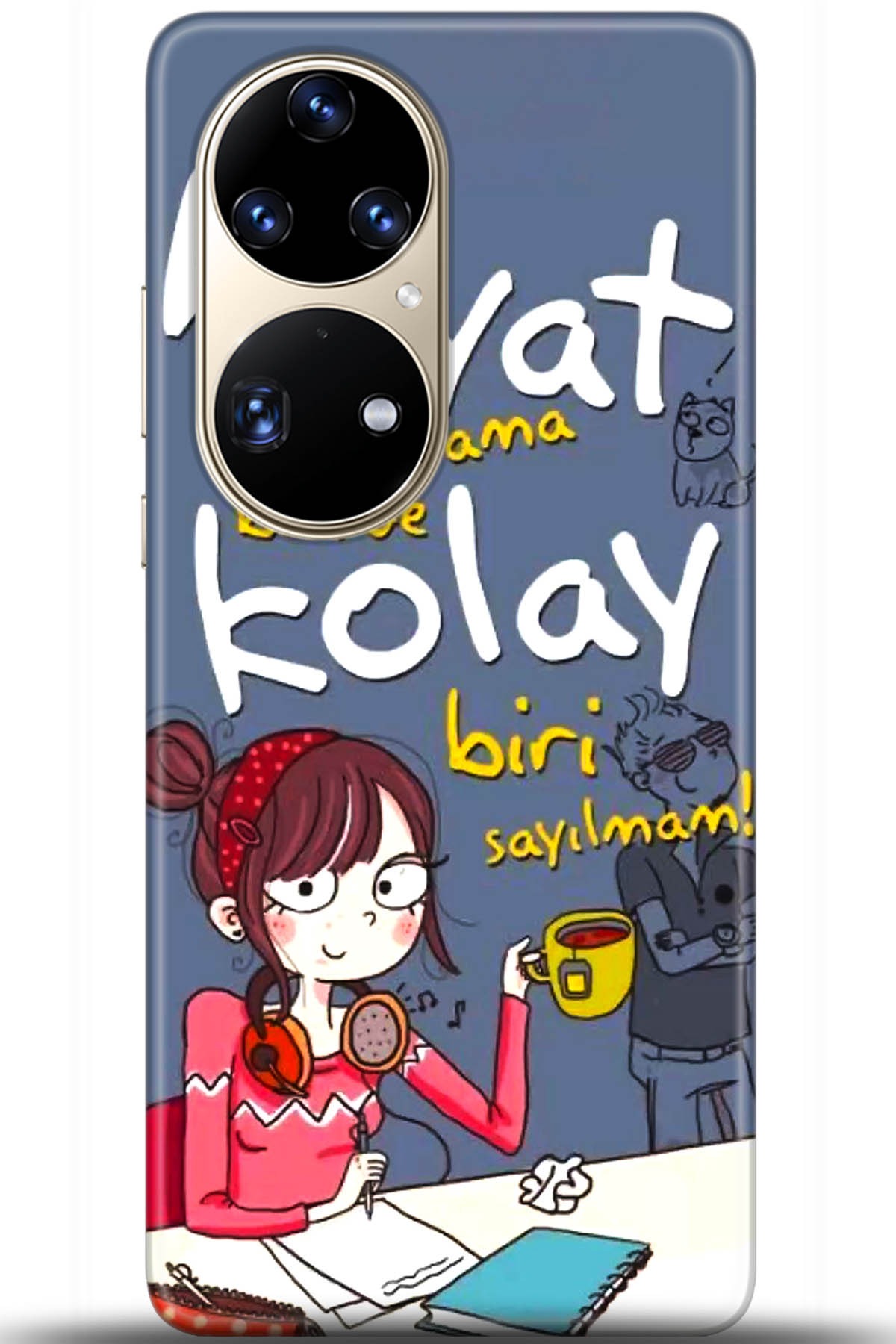 Huawei P50 Pro Uyumlu Kılıf HD Baskılı Kılıf - Followed Institution 5686