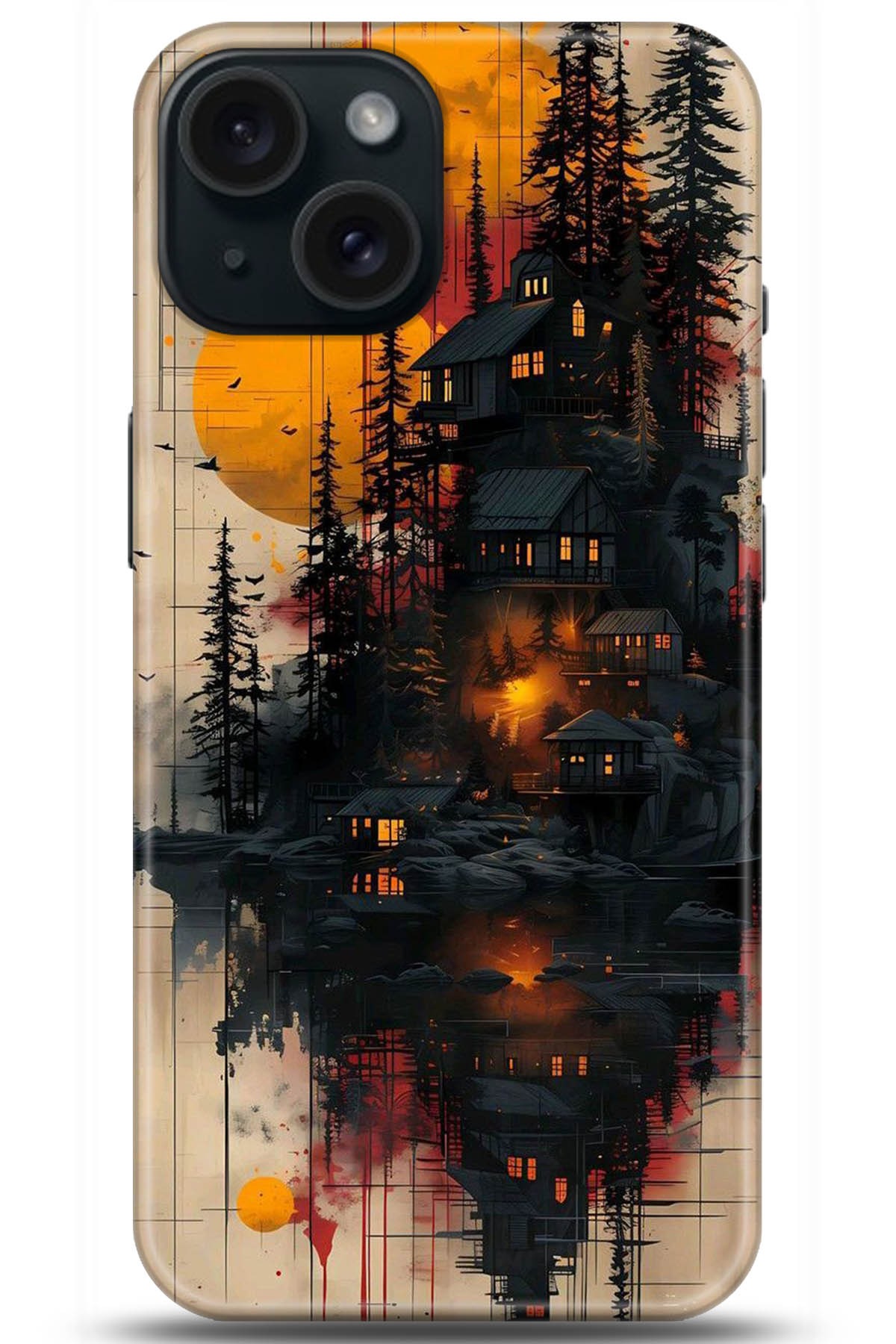 Apple iPhone 15 Plus Kılıf HD Baskılı Kılıf - Followed Institution 5292