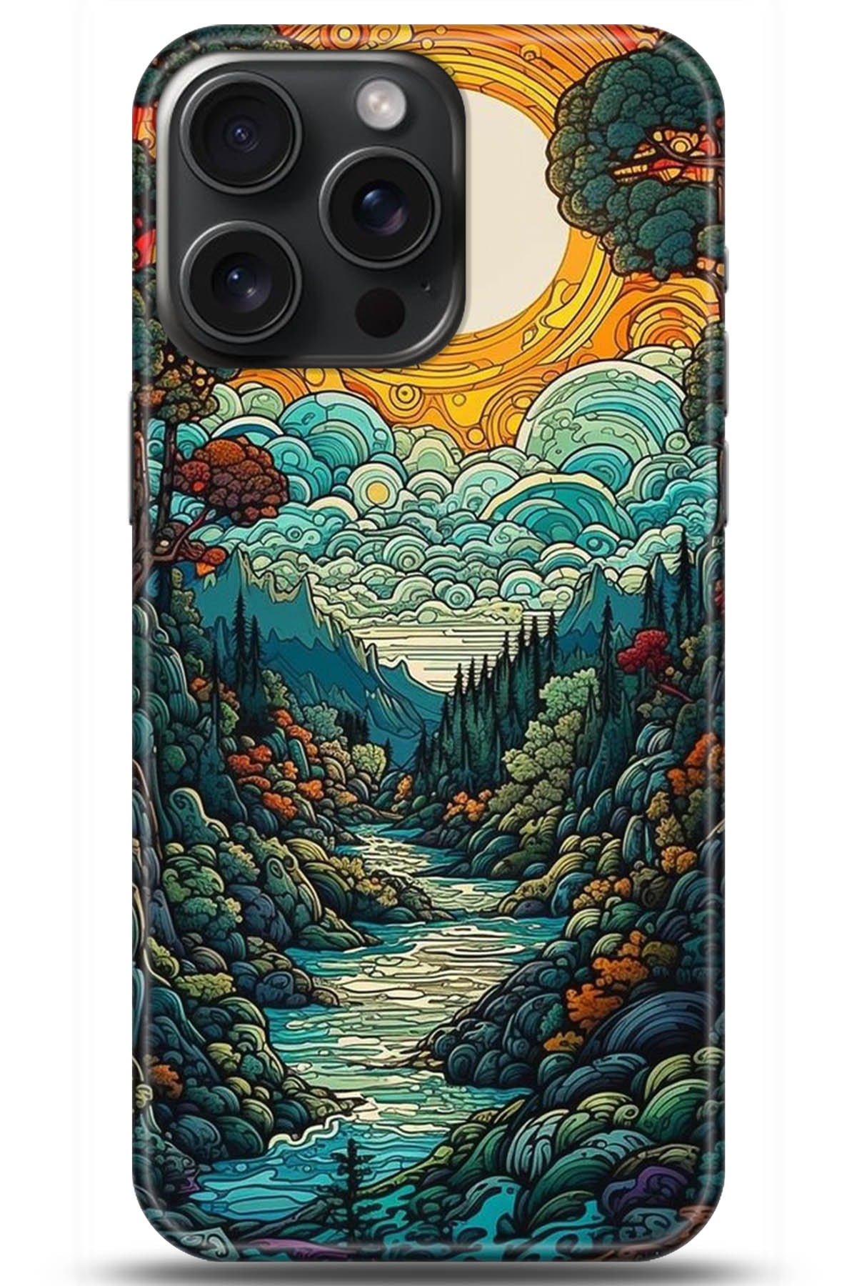 Apple iPhone 15 Pro Uyumlu Kılıf HD Baskılı Kılıf - Followed Institution 5198