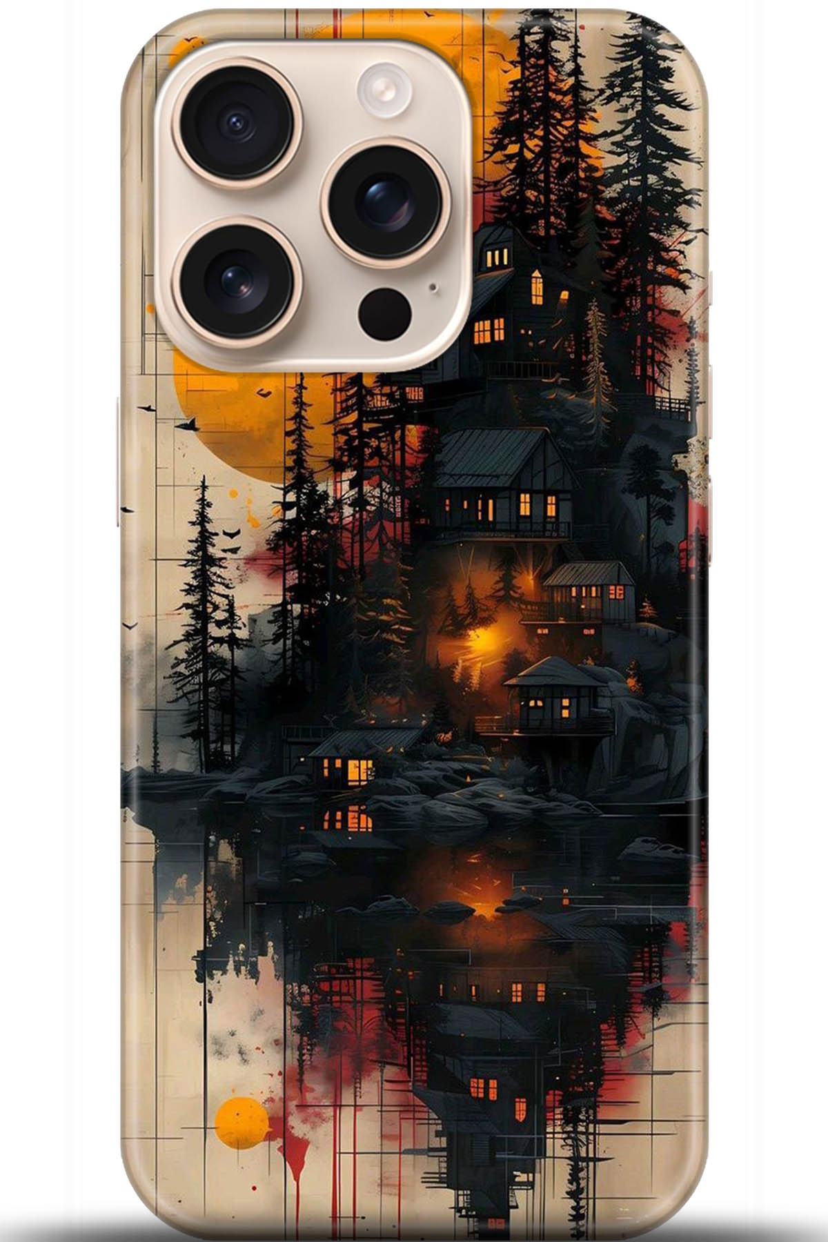 Apple iPhone 16 Pro Uyumlu Kılıf HD Baskılı Kılıf - Followed Institution 5292