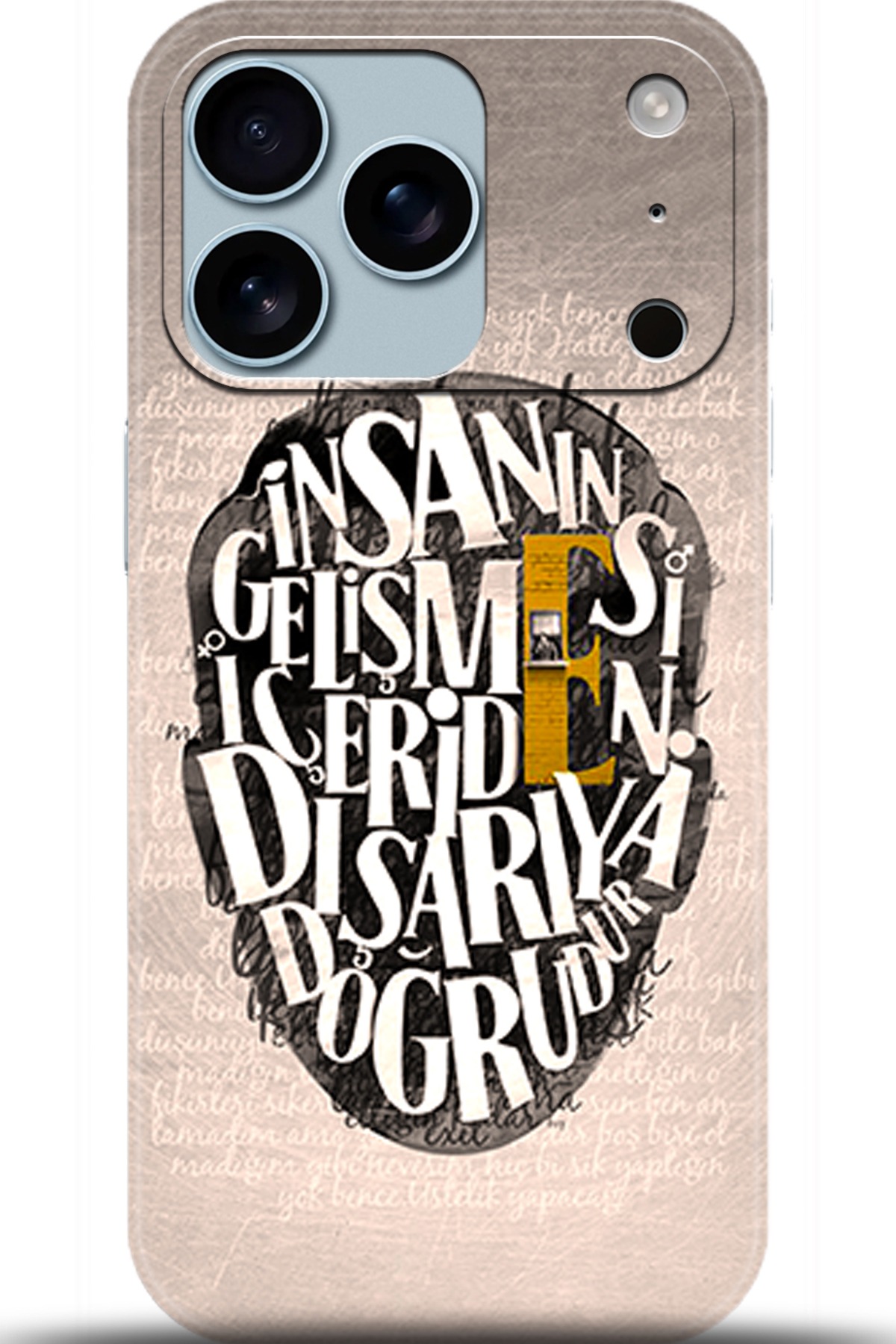 Apple iPhone 17 Pro Uyumlu Kılıf HD Baskılı Kılıf - Followed Institution 5587